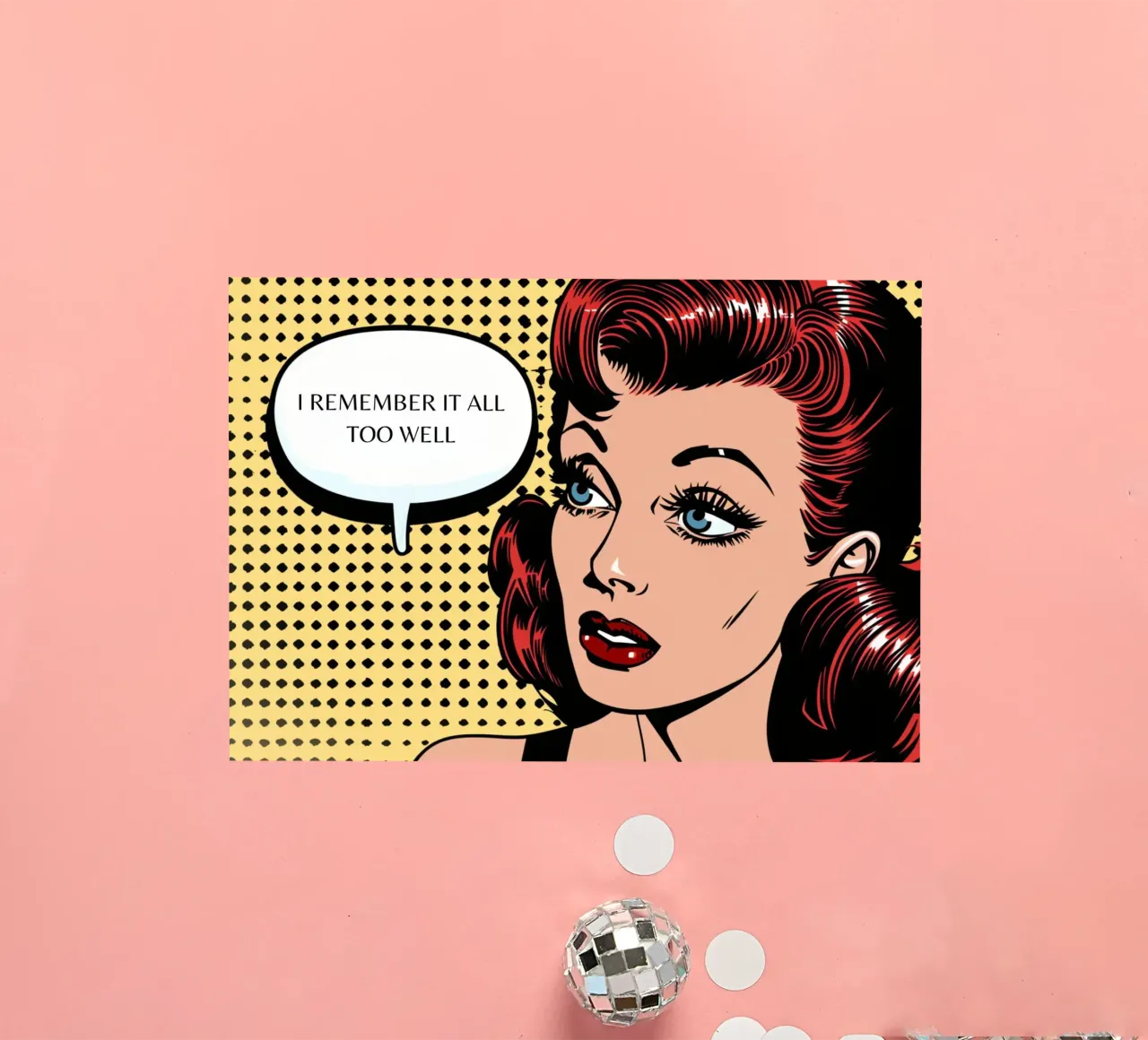 Retro Pop: "I Remember It All Too Well" Comic Art sticker by NorwesClub