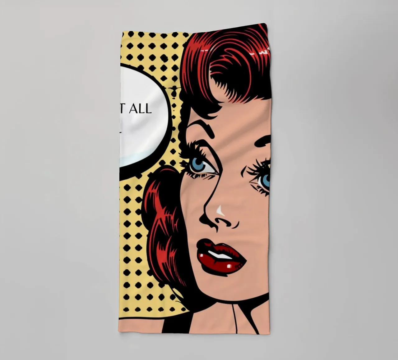 Retro Pop: Cómic "I Remember It All Too Well toalla de baño de NorwesClub