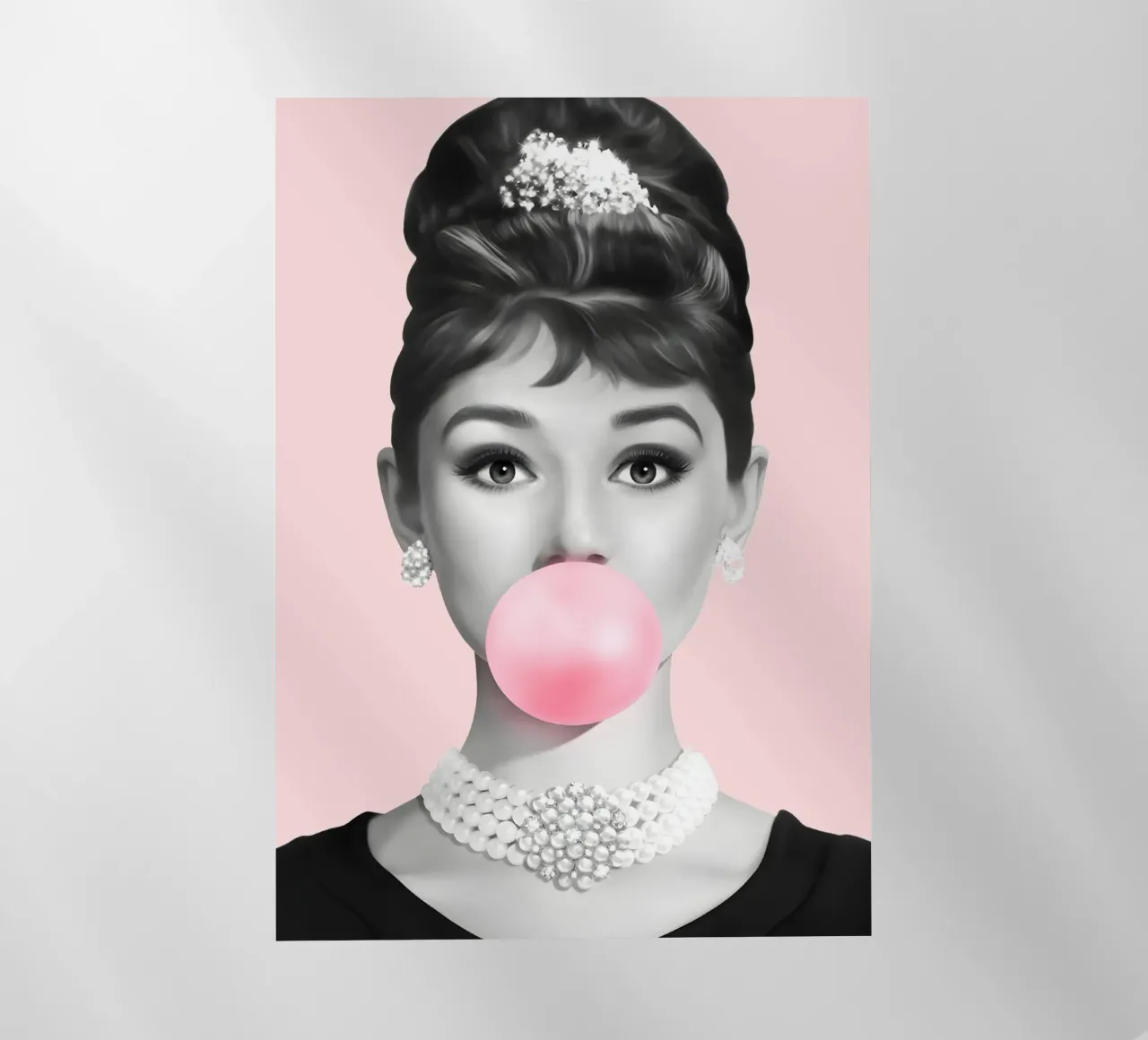 Audrey Pop: il glamour delle gomme da masticare, il ritratto iconico e lo stile retrò pellicola backlit da NorwesClub