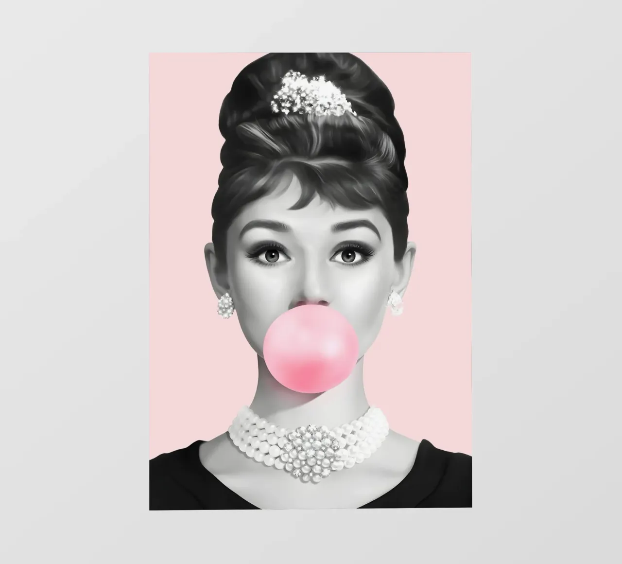 Audrey Pop: il glamour delle gomme da masticare, il ritratto iconico e lo stile retrò pellicola backlit da NorwesClub