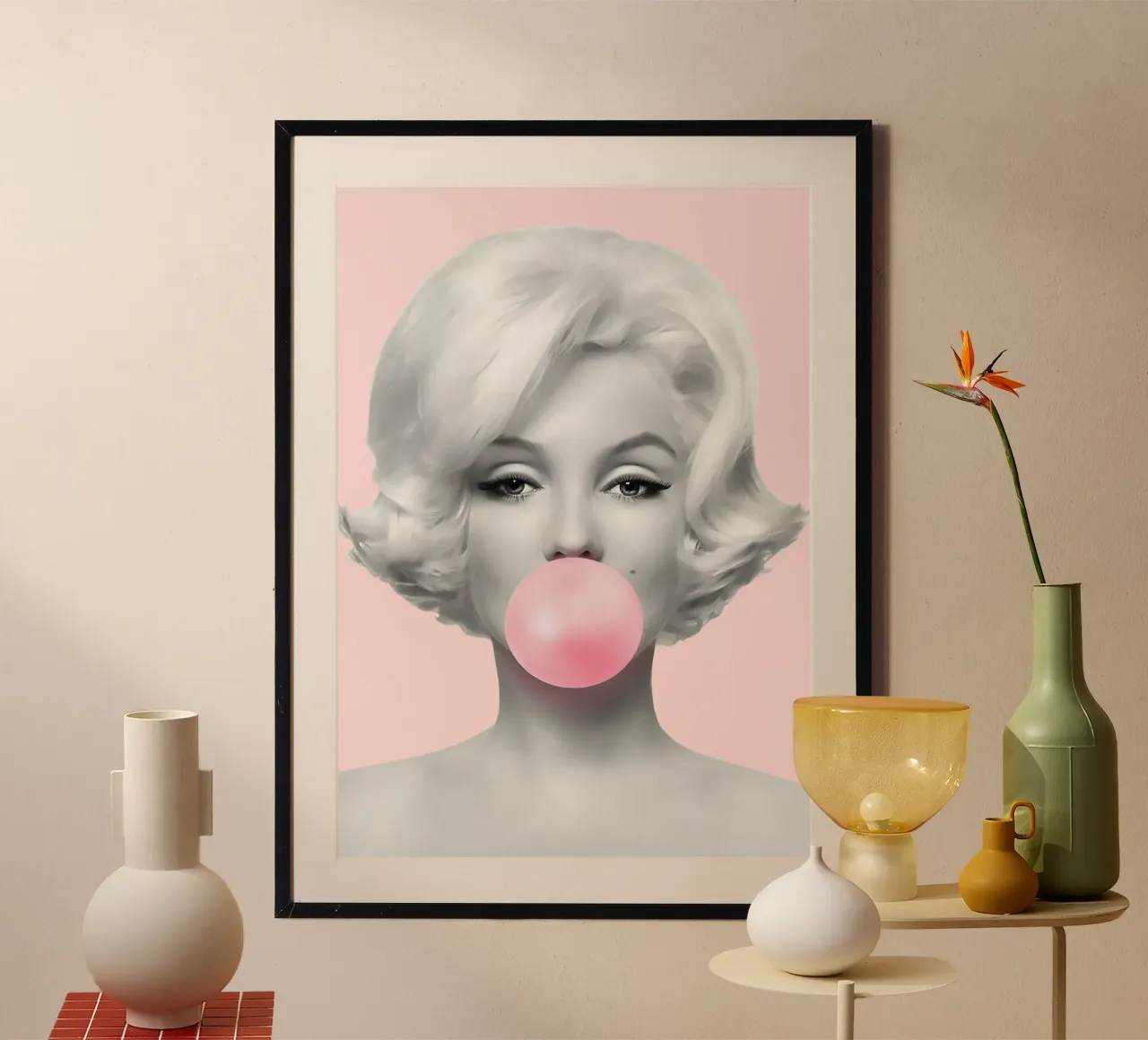 Marilyn Pop: Bubblegum Chic, Iconic Portrait & Retro Glamour hahnemühle by NorwesClub
