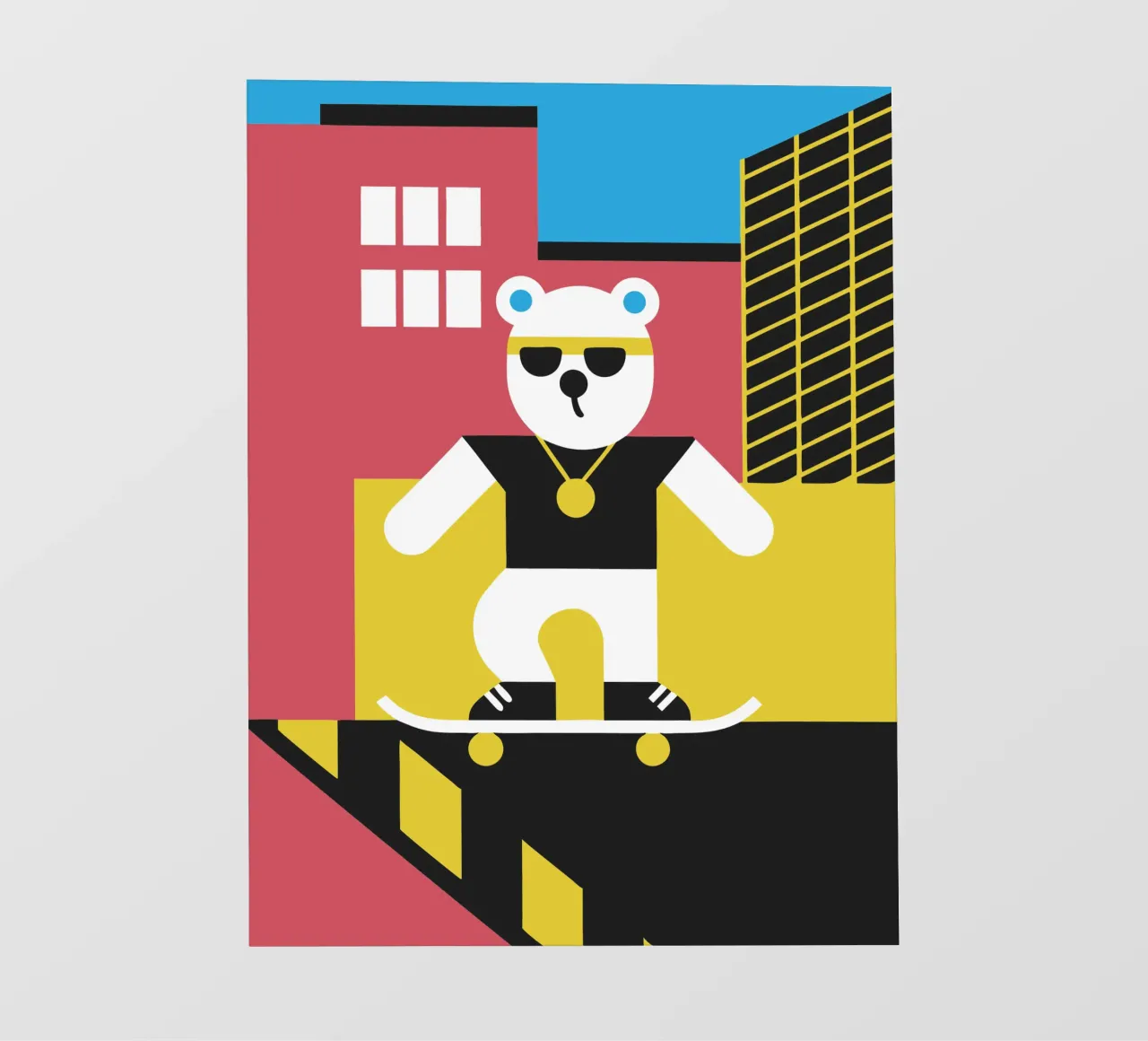Orso da skateboard pellicola backlit da LOOK DIFFERENT