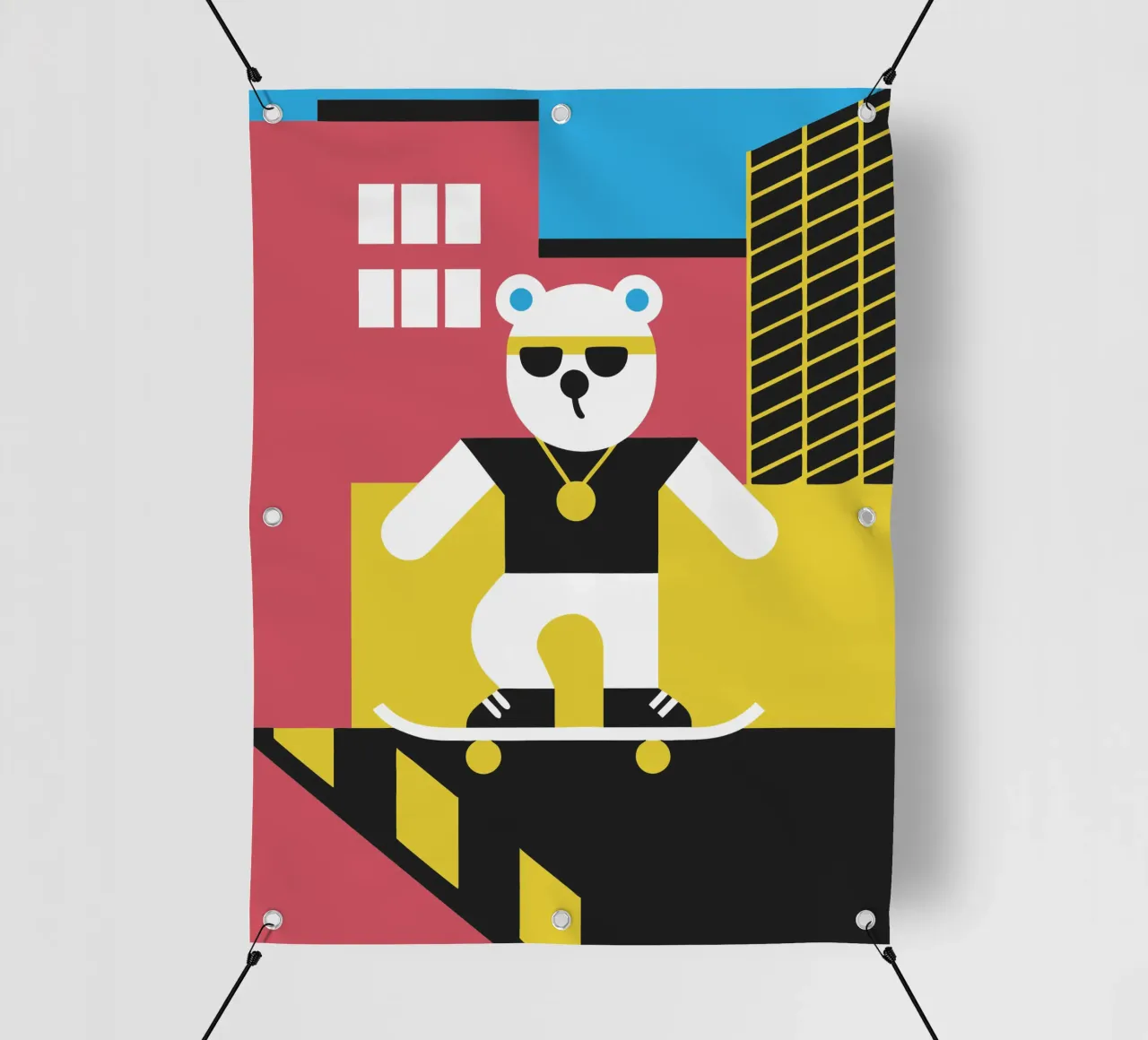 Orso da skateboard telo in pvc da LOOK DIFFERENT