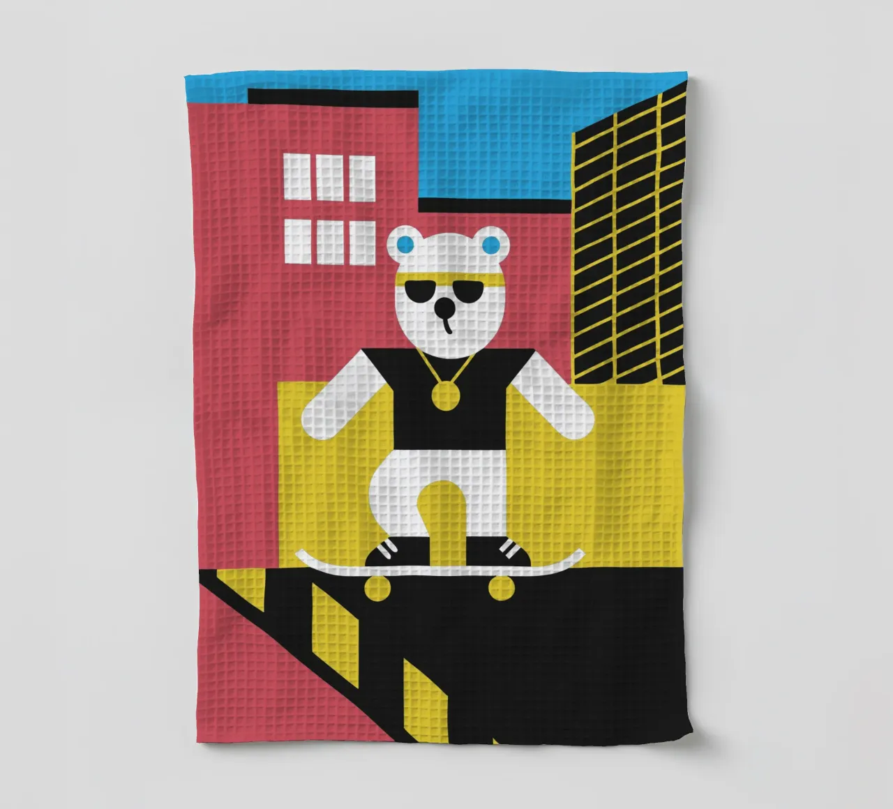 Orso da skateboard canovaccio da cucina da LOOK DIFFERENT