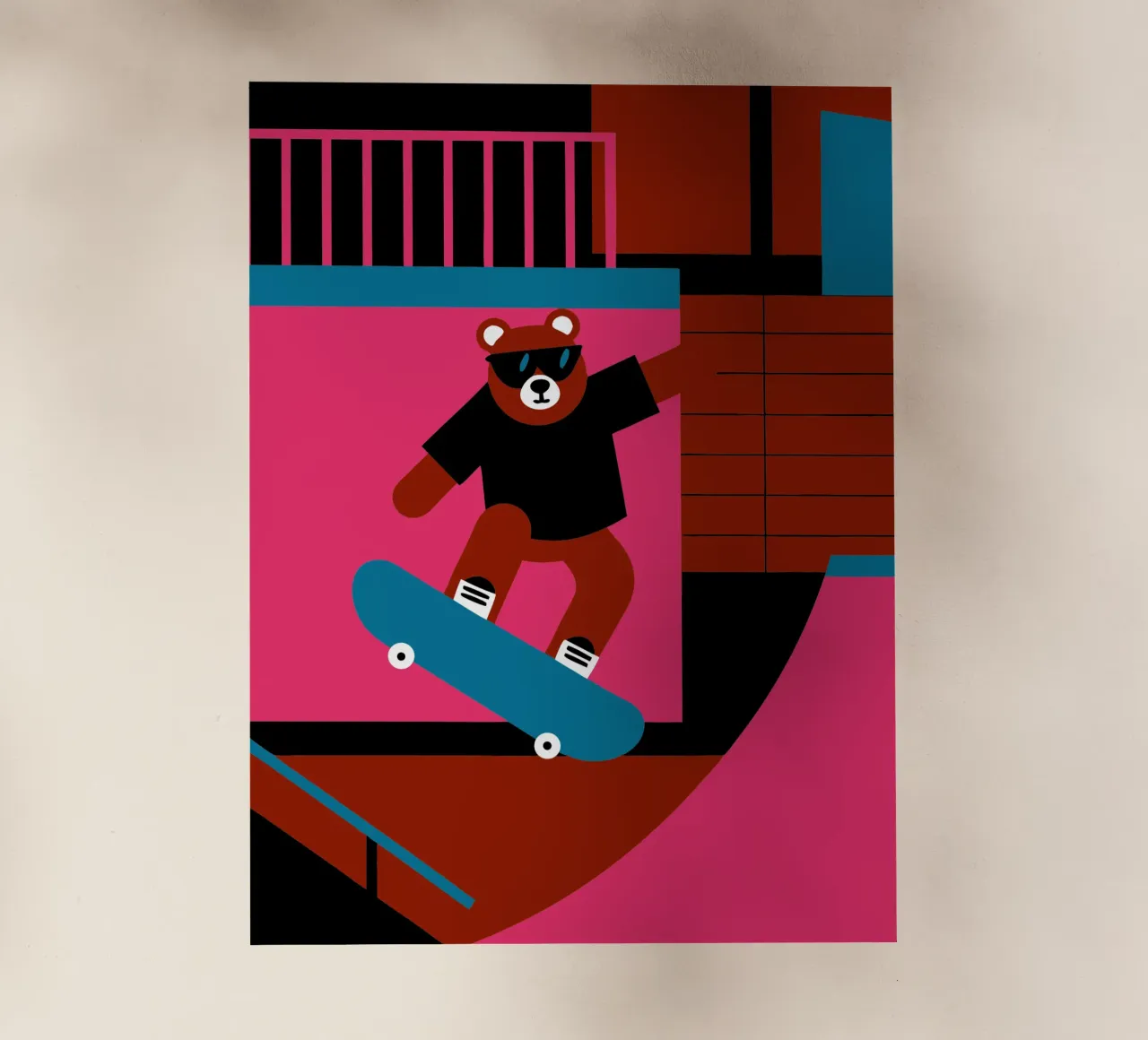 Orso da skateboard pellicola backlit da LOOK DIFFERENT