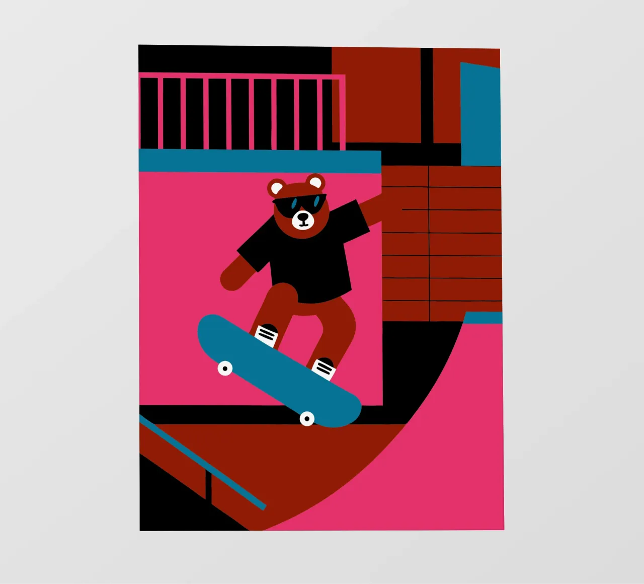 Orso da skateboard pellicola backlit da LOOK DIFFERENT