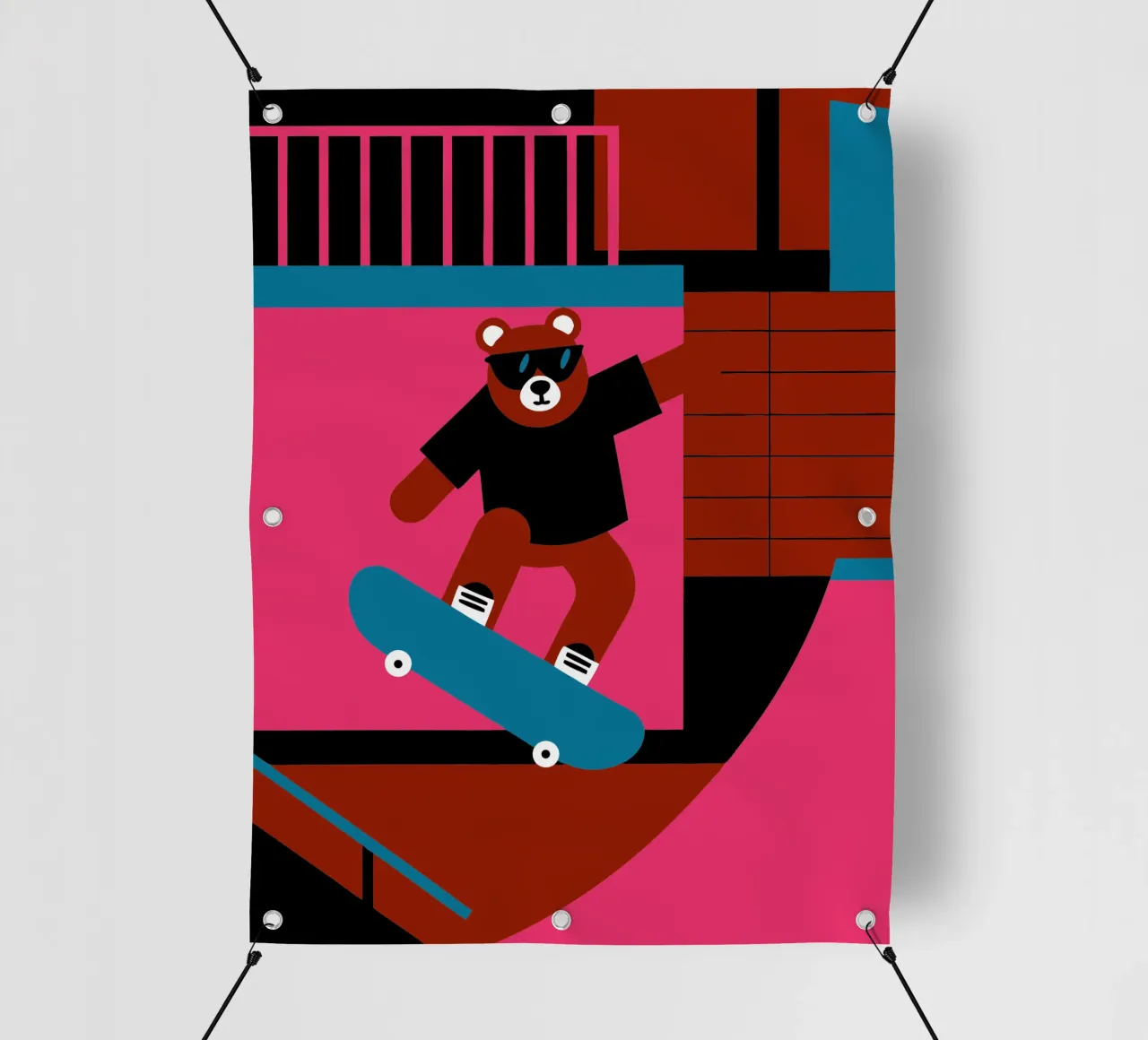 Orso da skateboard telo in pvc da LOOK DIFFERENT