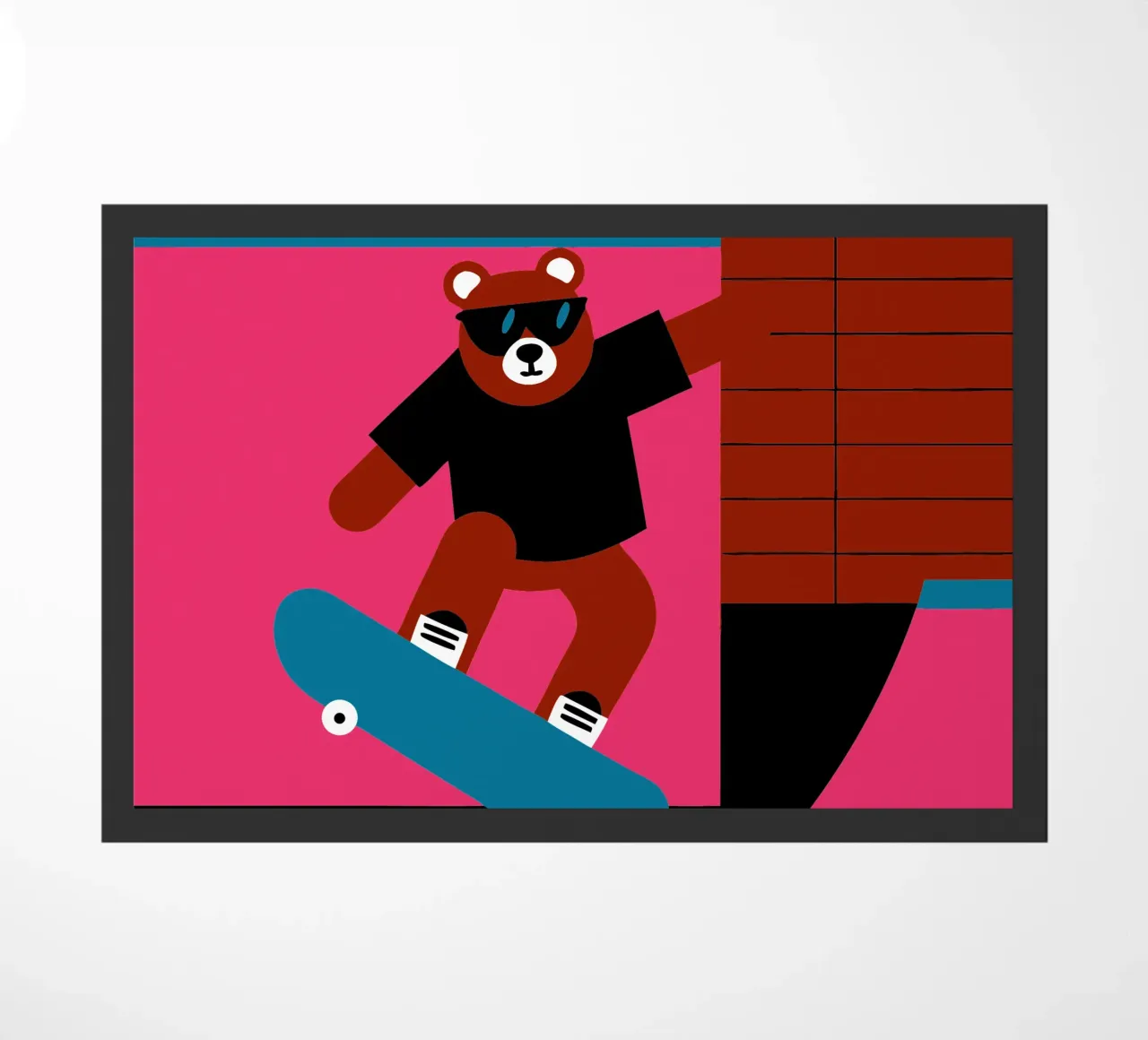 Orso da skateboard zerbino da LOOK DIFFERENT