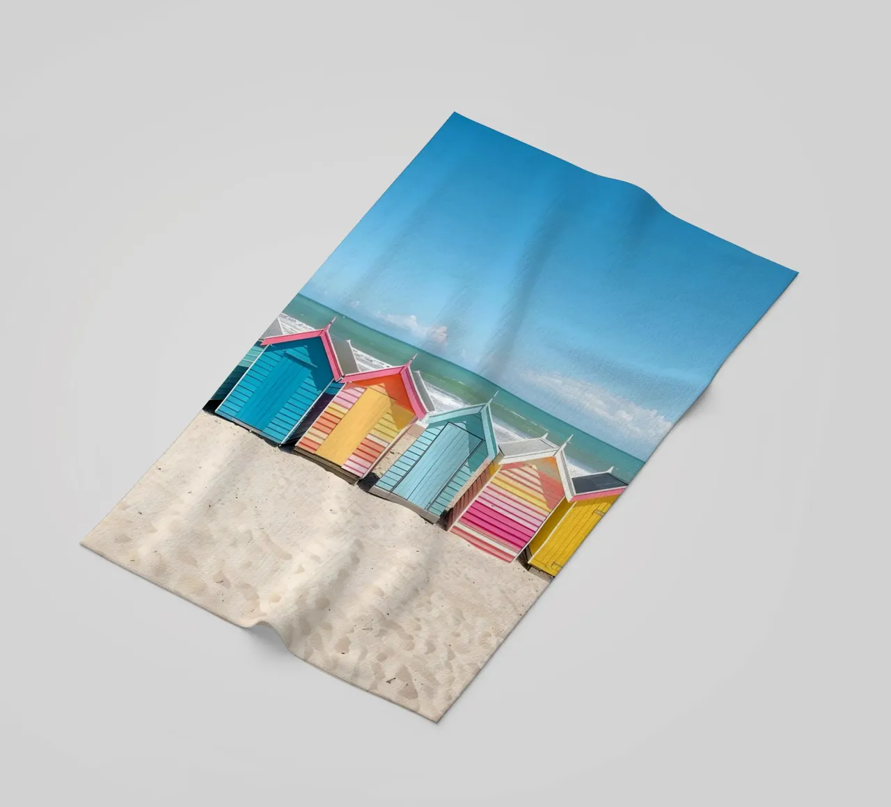 Capanne da spiaggia colorate: Arredamento costiero, viaggi estivi e oceano A telo mare da NorwesClub