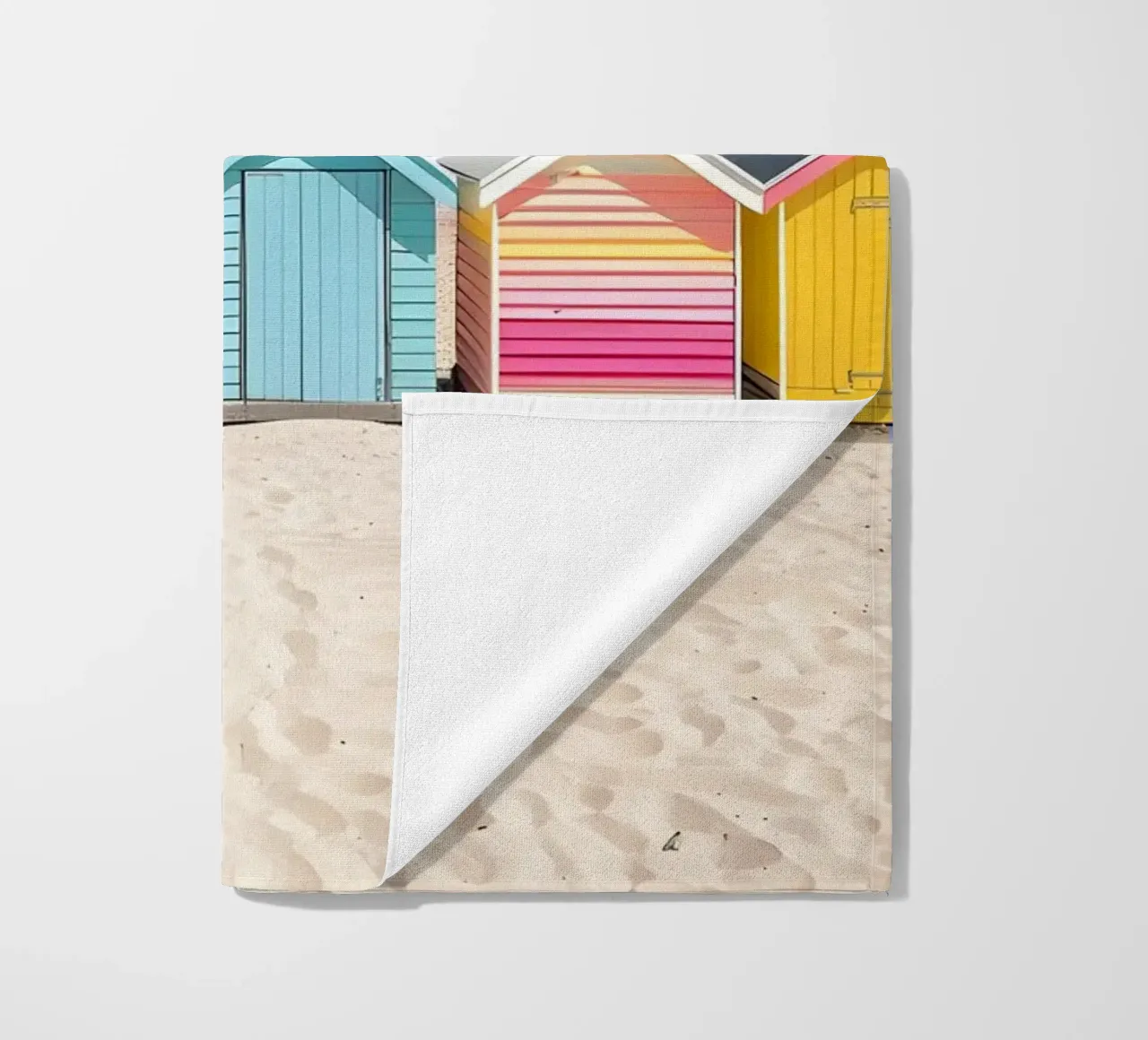 Capanne da spiaggia colorate: Arredamento costiero, viaggi estivi e oceano A telo mare da NorwesClub