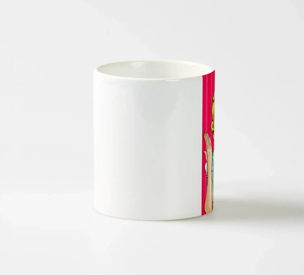 Chiamata retrò: Pop Art Pin-Up, stampa drammatica del fumetto tazza in ceramica da NorwesClub