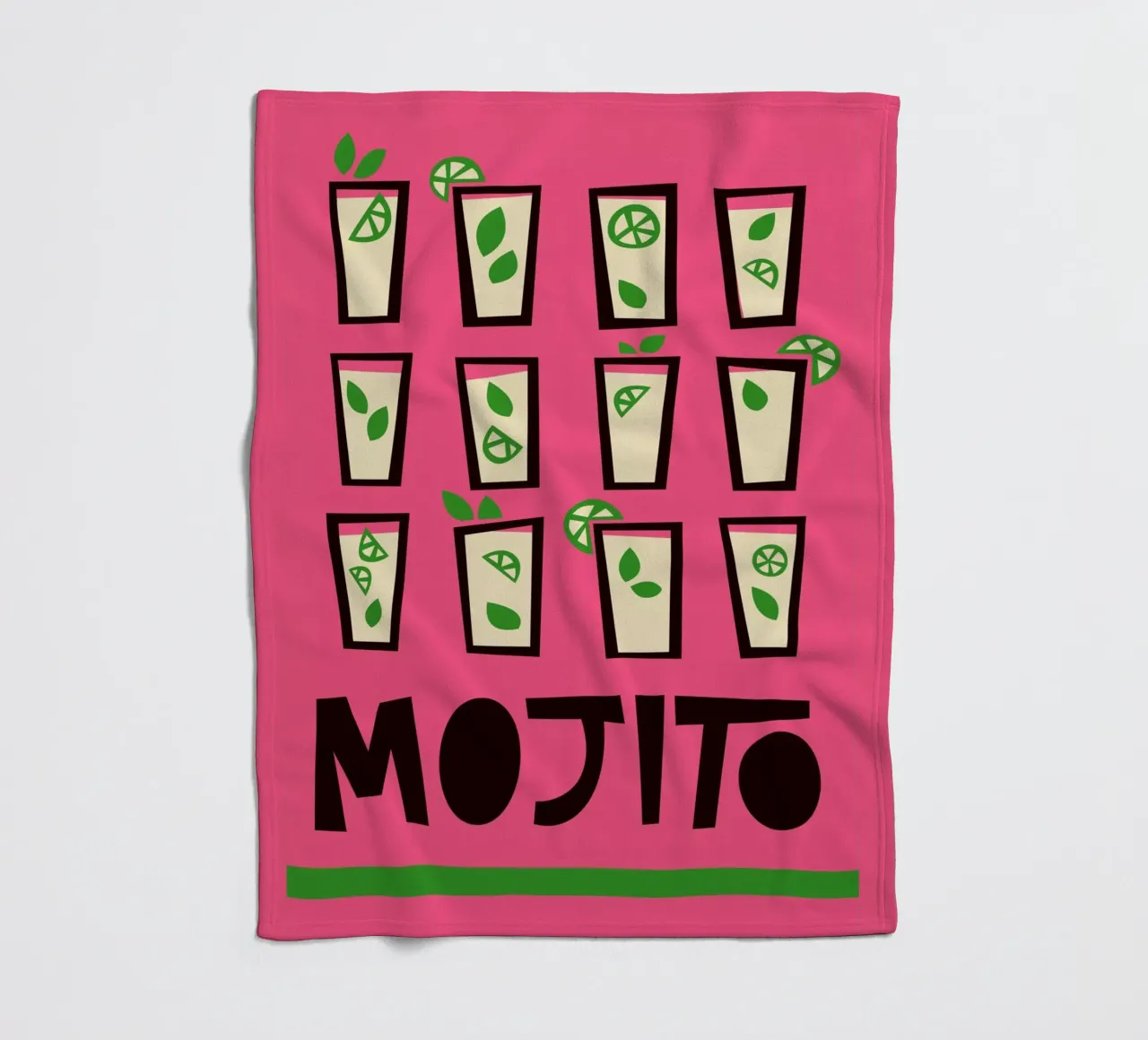 Cocktail Mojito coperta in pile da Fox & Velvet