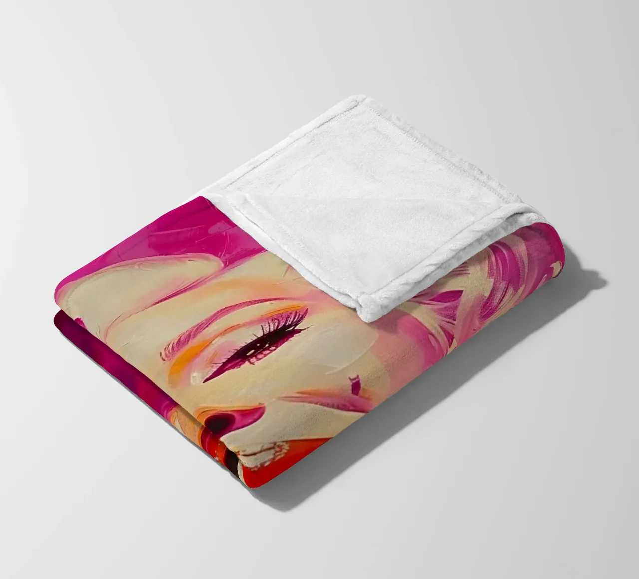 Marilyn Glow: Pop Art espressiva, ritratto iconico e tinta rosa coperta in pile da NorwesClub