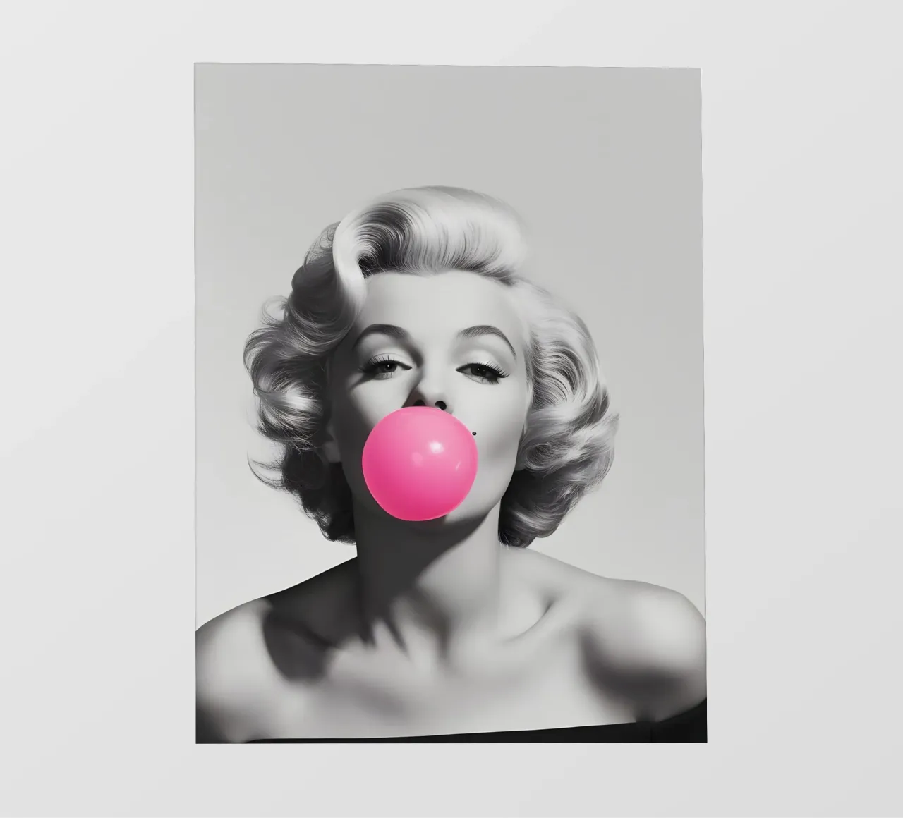 Marilyn Pop: Bubblegum Chic, Ritratto Iconico e Glamour Retrò pellicola backlit da NorwesClub