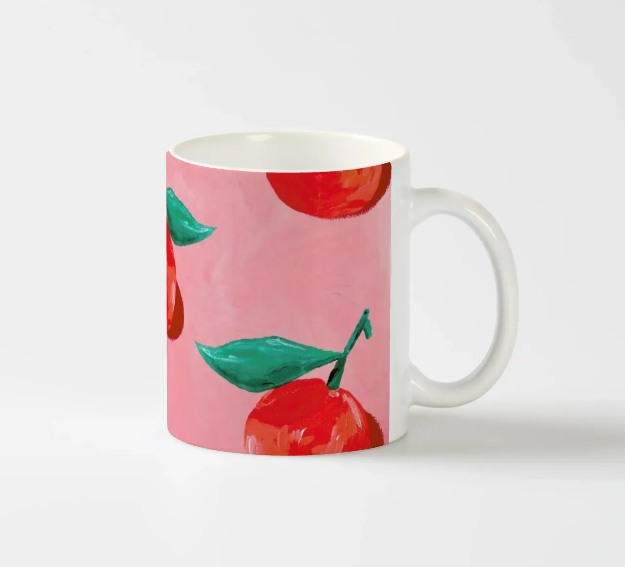 Orange Field tazza in ceramica da Berserk Prints by Maria M.C.