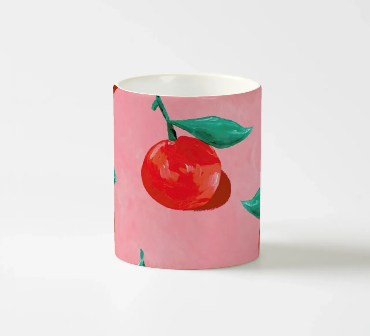 Orange Field tazza in ceramica da Berserk Prints by Maria M.C.