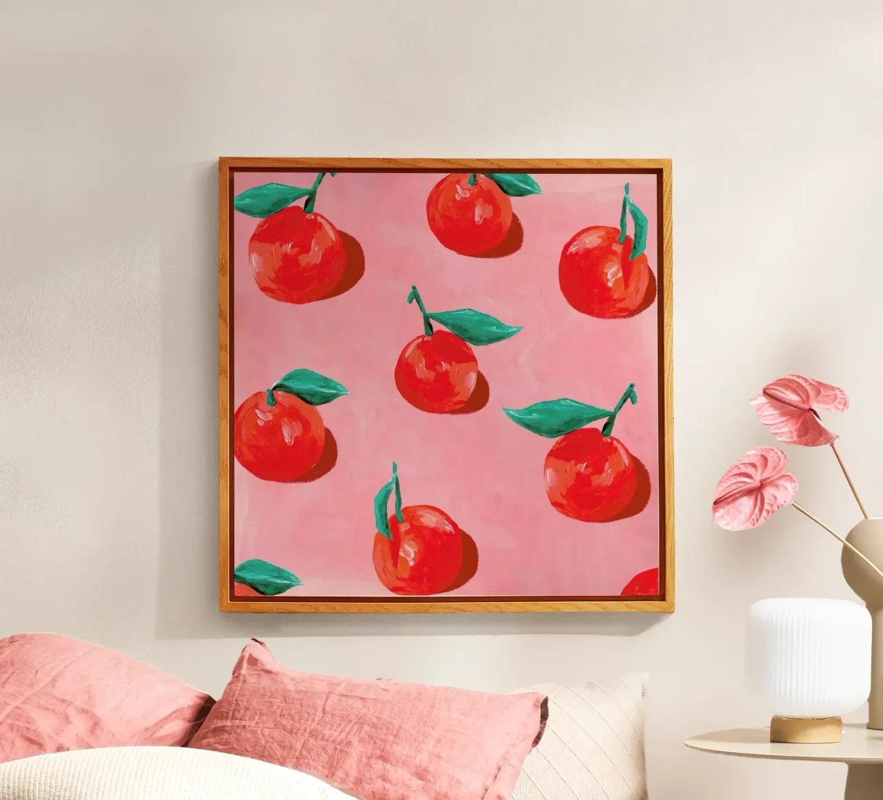 Orange Field plexiglass da Berserk Prints by Maria M.C.