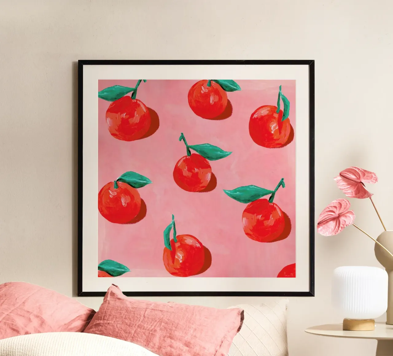 Orange Field poster da Berserk Prints by Maria M.C.