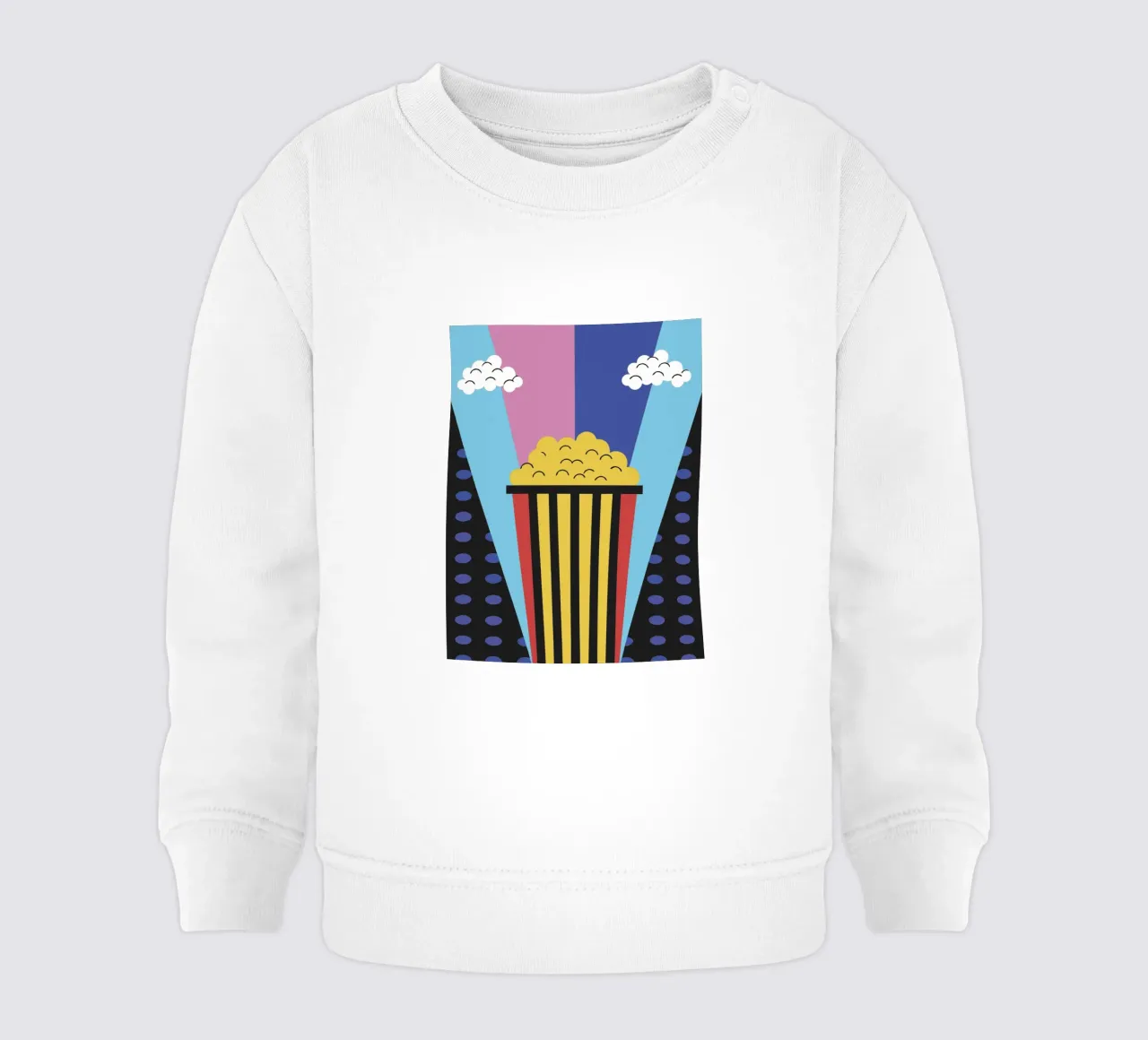 Popcorn moderno felpa neonato da LOOK DIFFERENT