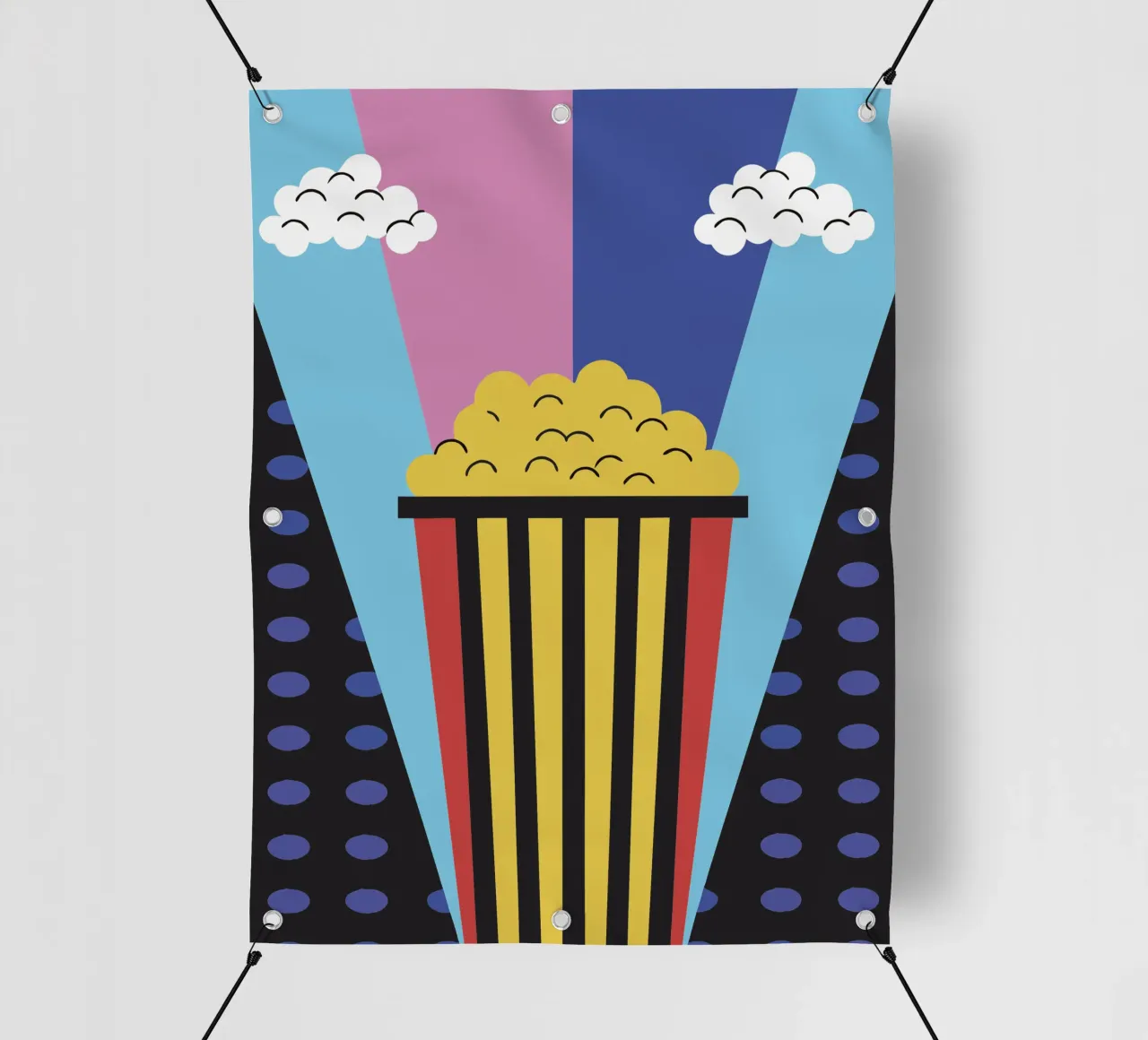 Popcorn moderno telo in pvc da LOOK DIFFERENT