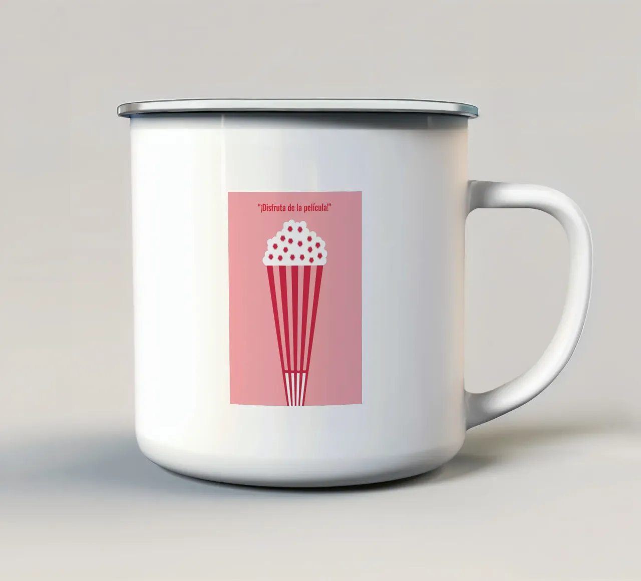 Popcorn moderno tazza in smalto da LOOK DIFFERENT