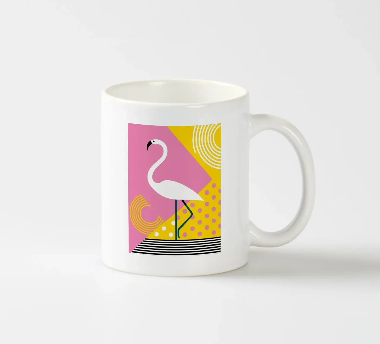 Fenicottero moderno tazza in ceramica da LOOK DIFFERENT