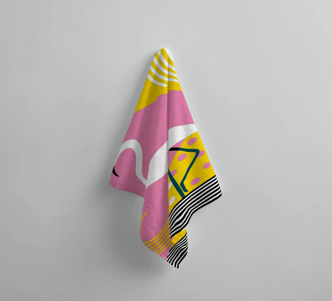 Moderner Flamingo Handtuch von LOOK DIFFERENT