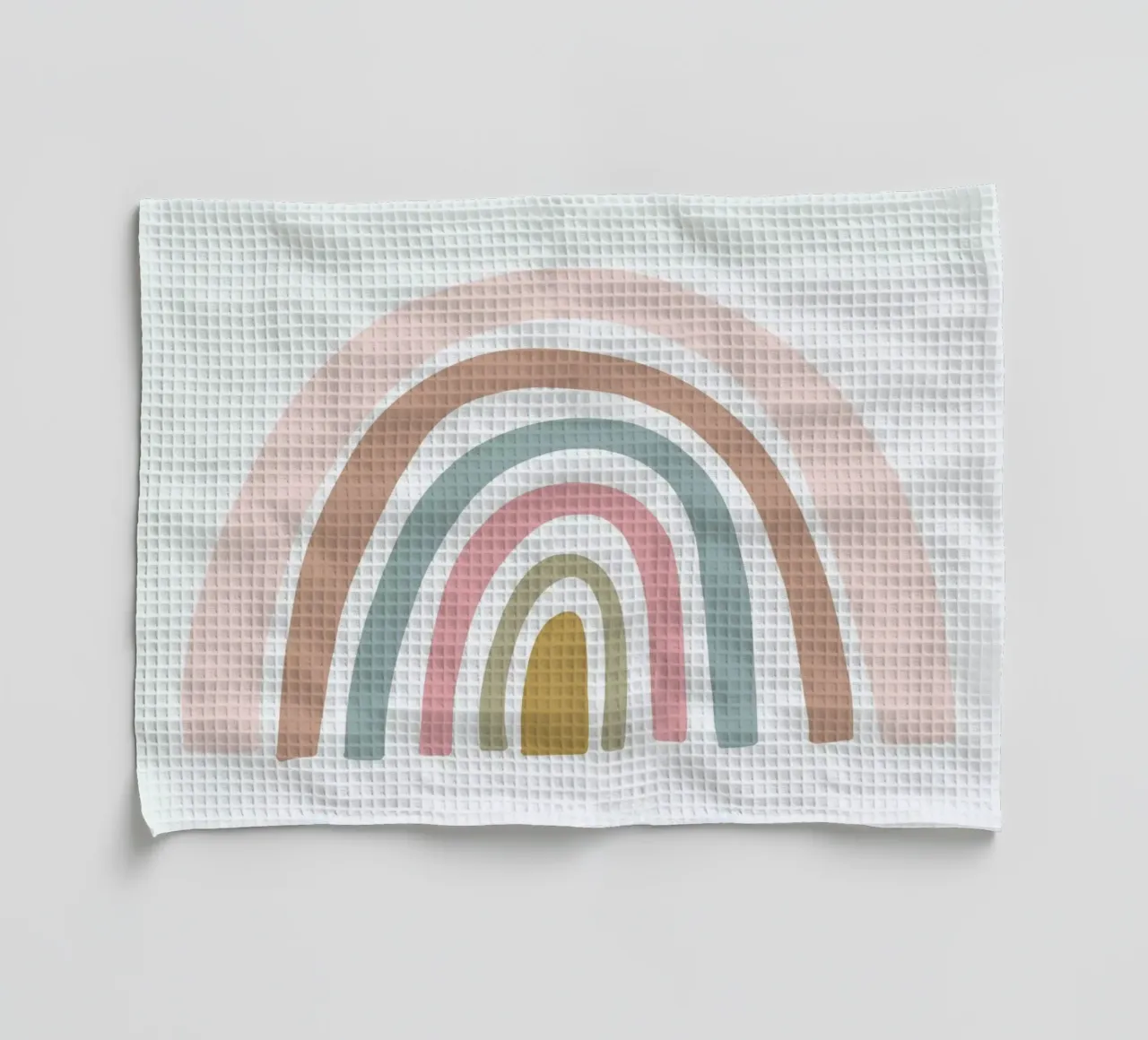 Pastel Rainbow tea towel by Lila x Lola