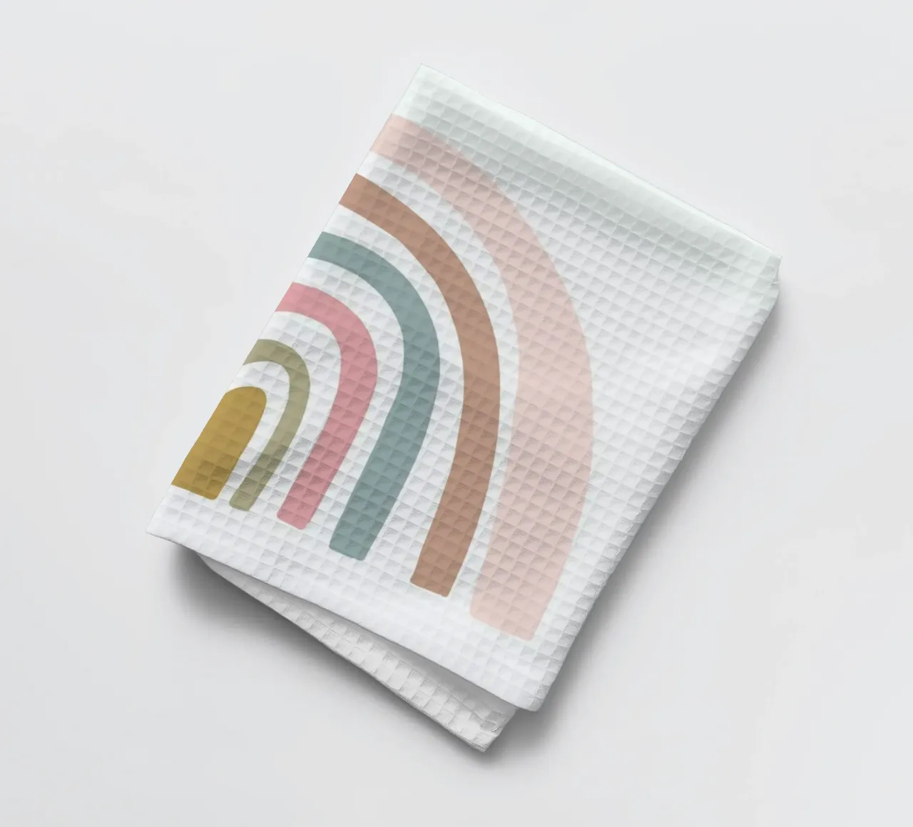 Pastel Rainbow tea towel by Lila x Lola
