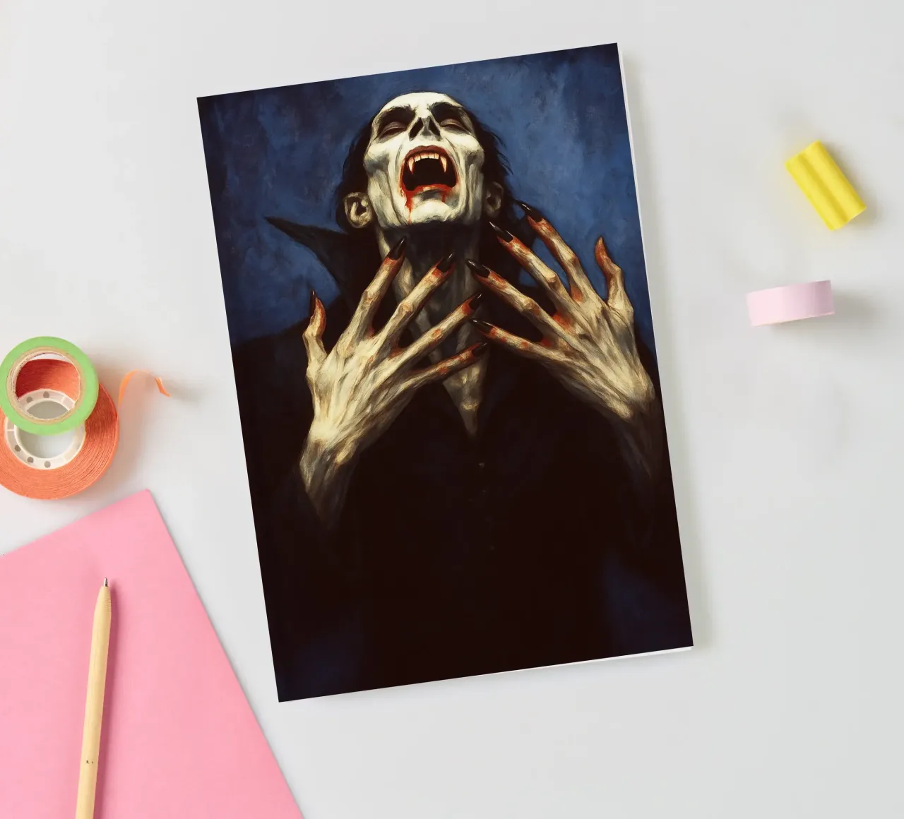 Creepy Dracula Imagination notebook by Rawghenee