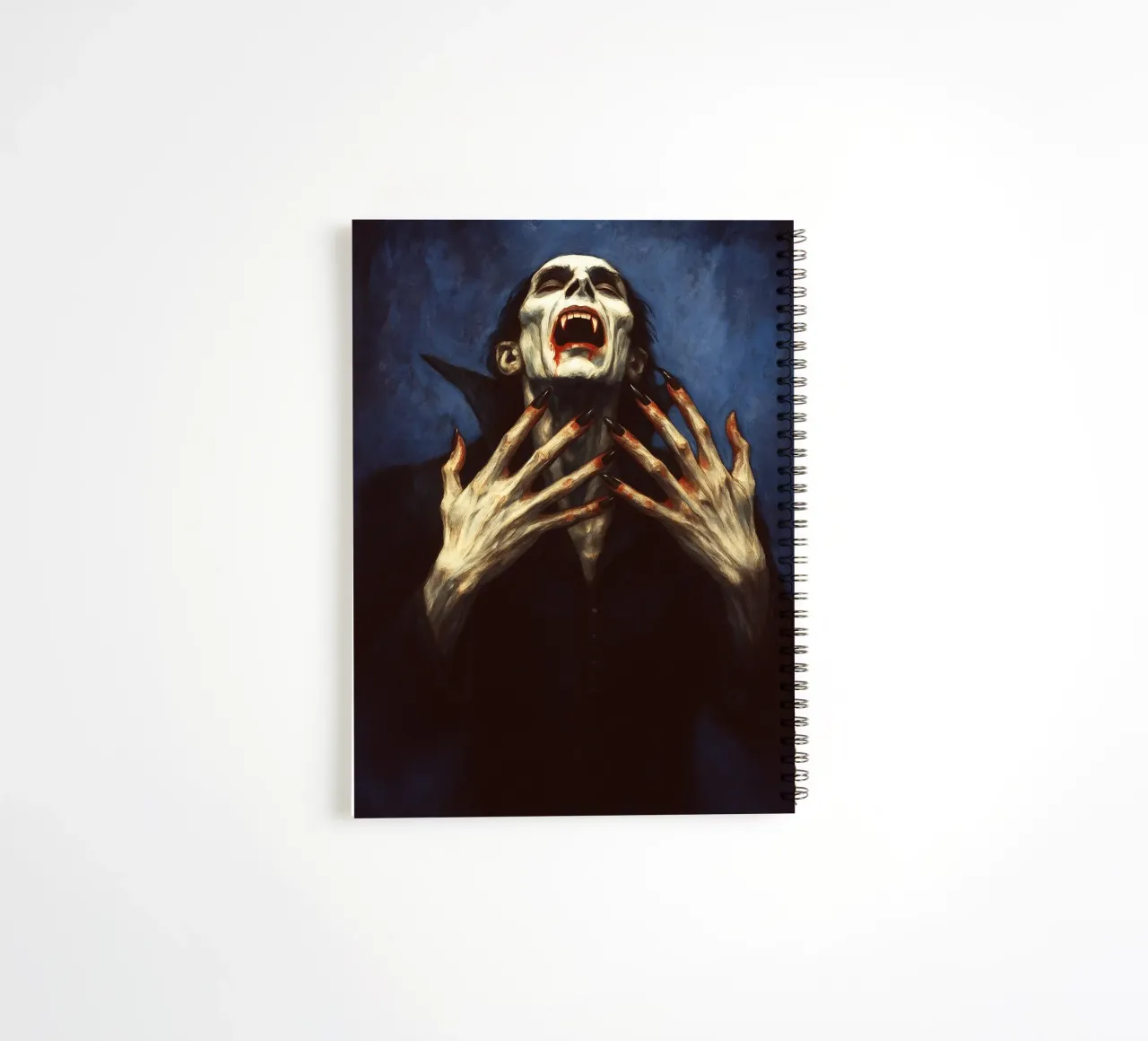 Creepy Dracula Imagination spiral notebook by Rawghenee