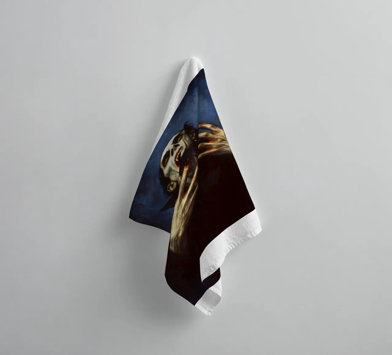 Creepy Dracula Imagination towel by Rawghenee