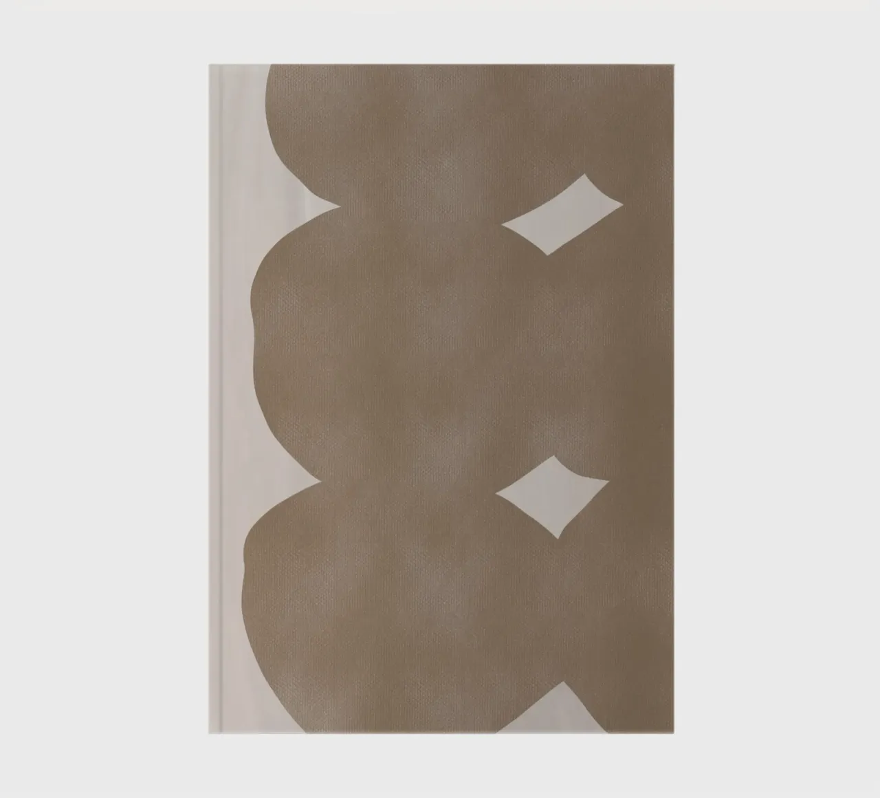 Muted brown minimalist notebook by Little Dean