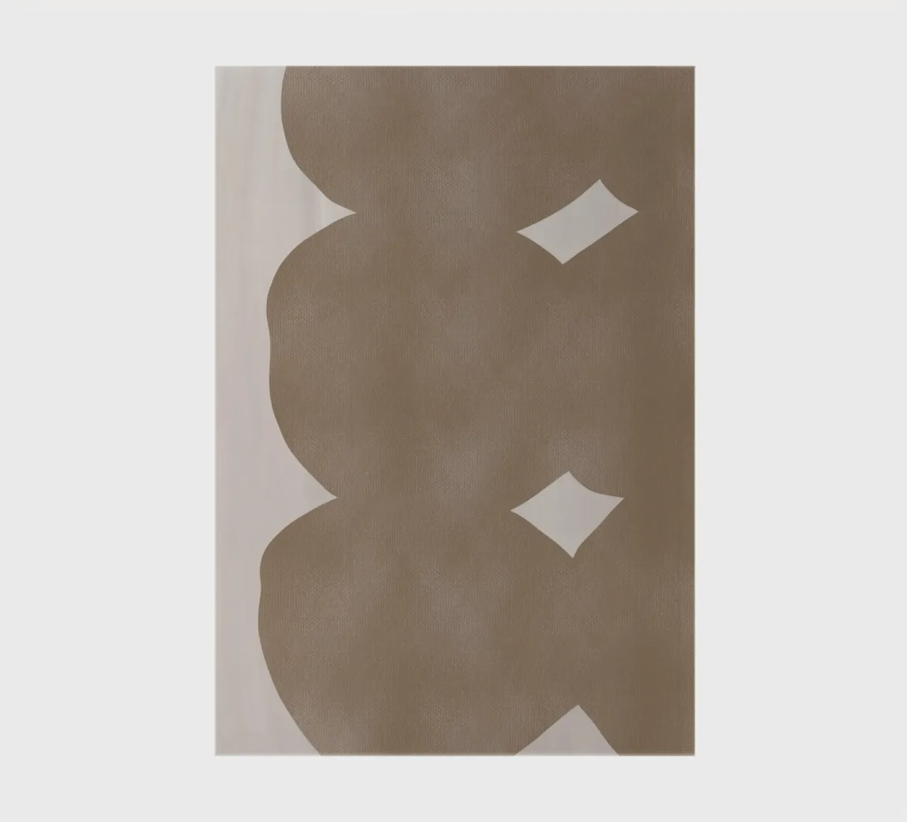 Muted brown minimalist notebook by Little Dean