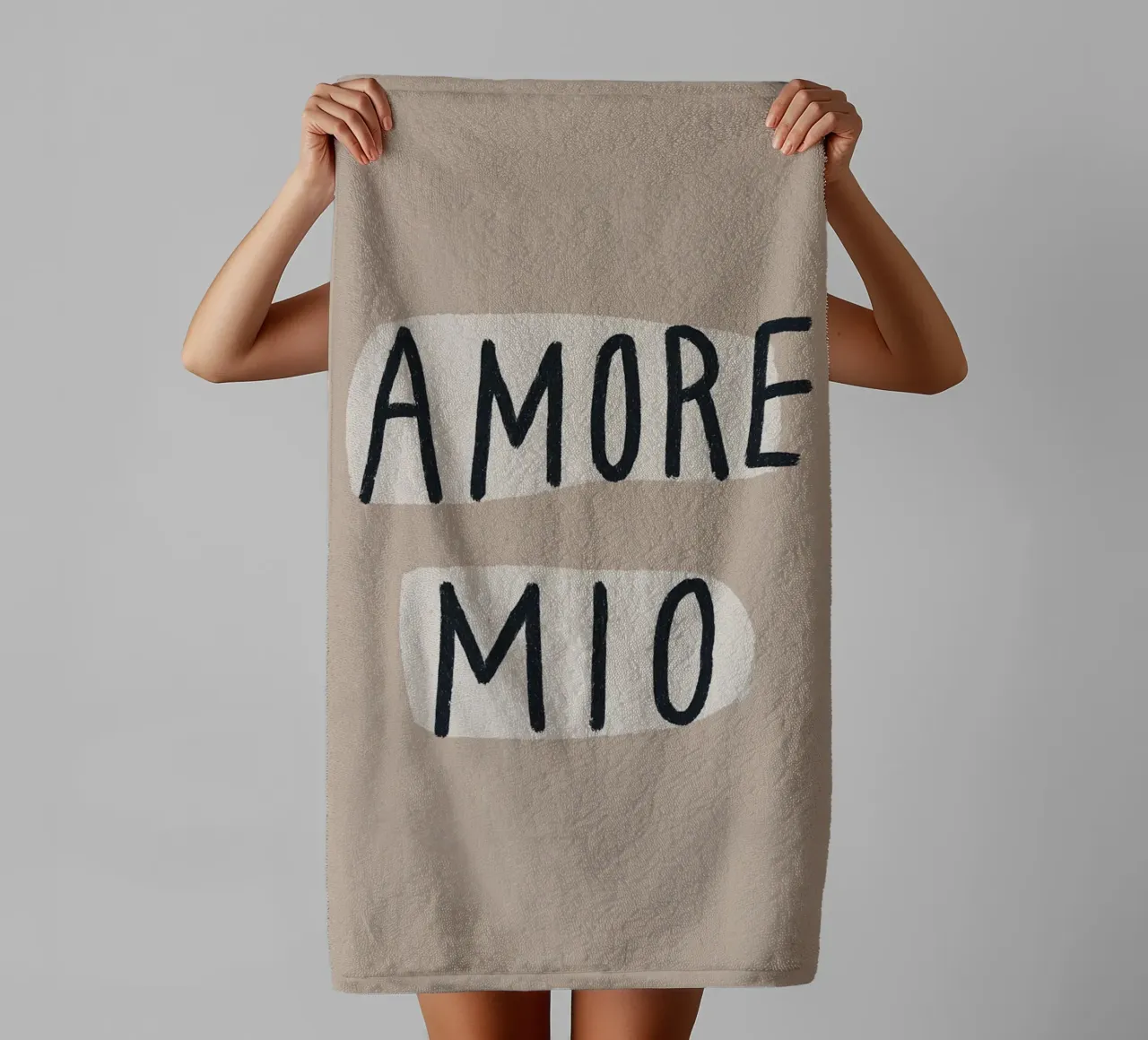 Amore Mio, Boho Chic asciugamano da bagno da Carinaprint
