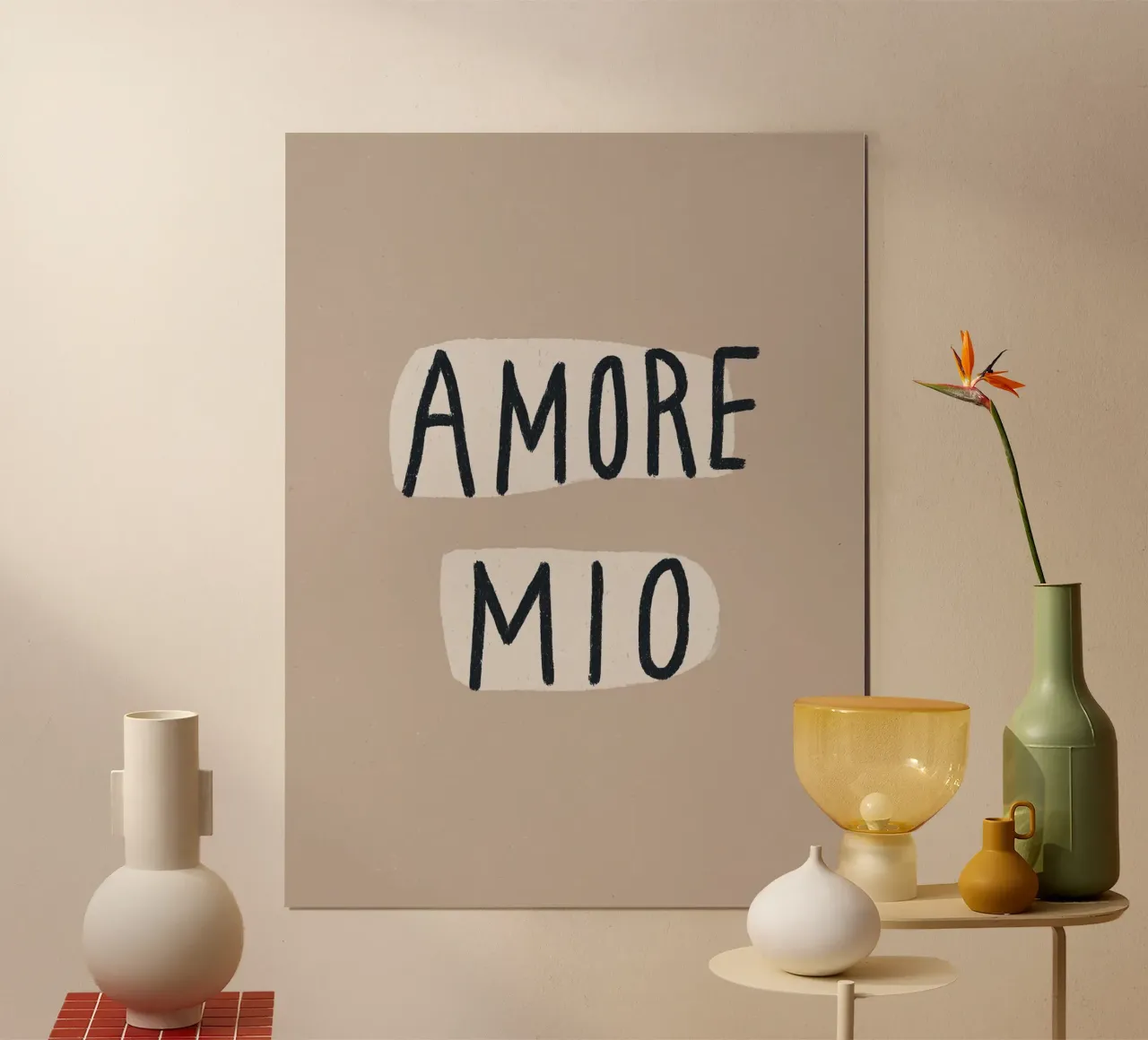 Amore Mio, Boho Chic poster da Carinaprint
