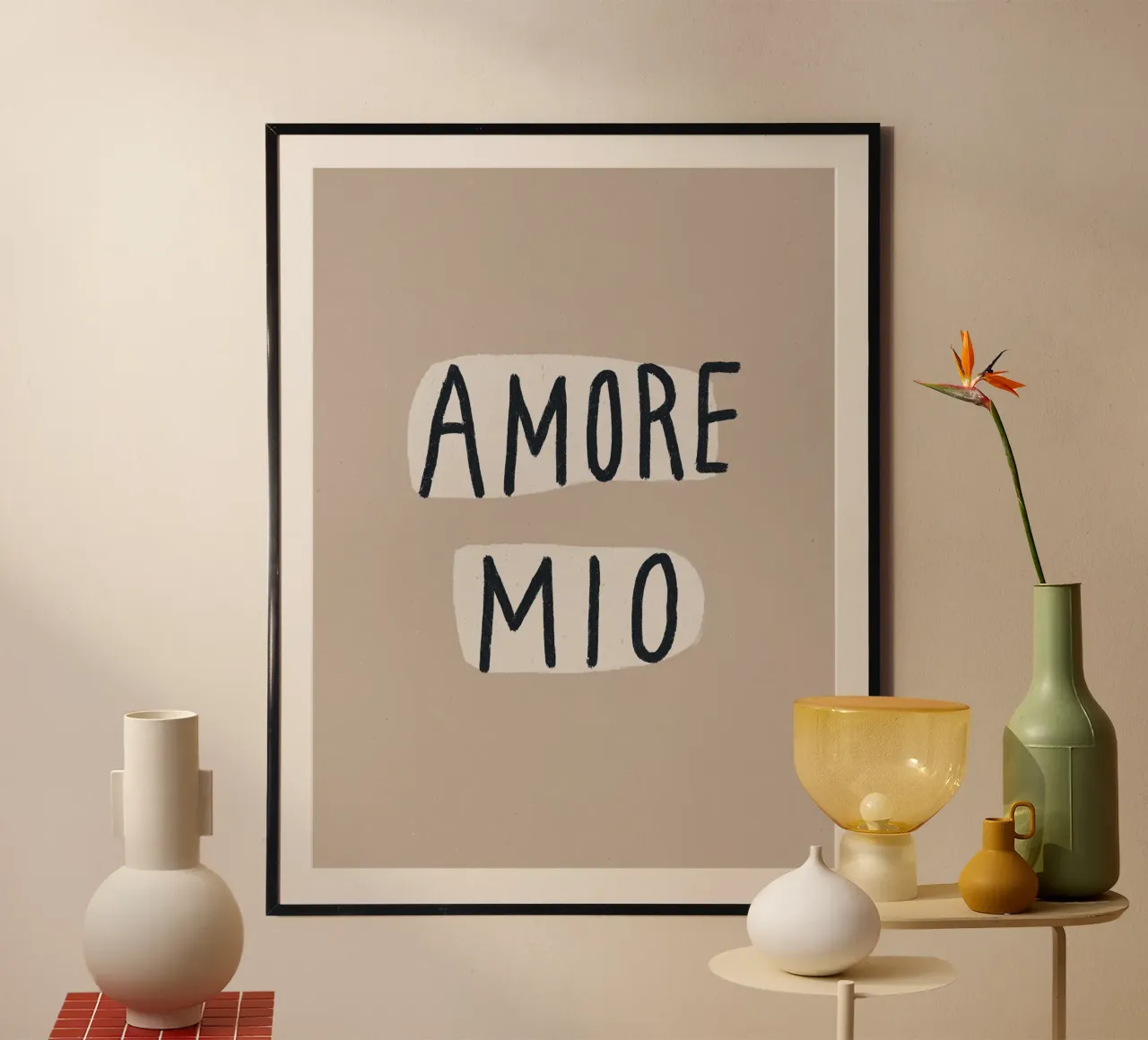Amore Mio, Boho Chic poster da Carinaprint