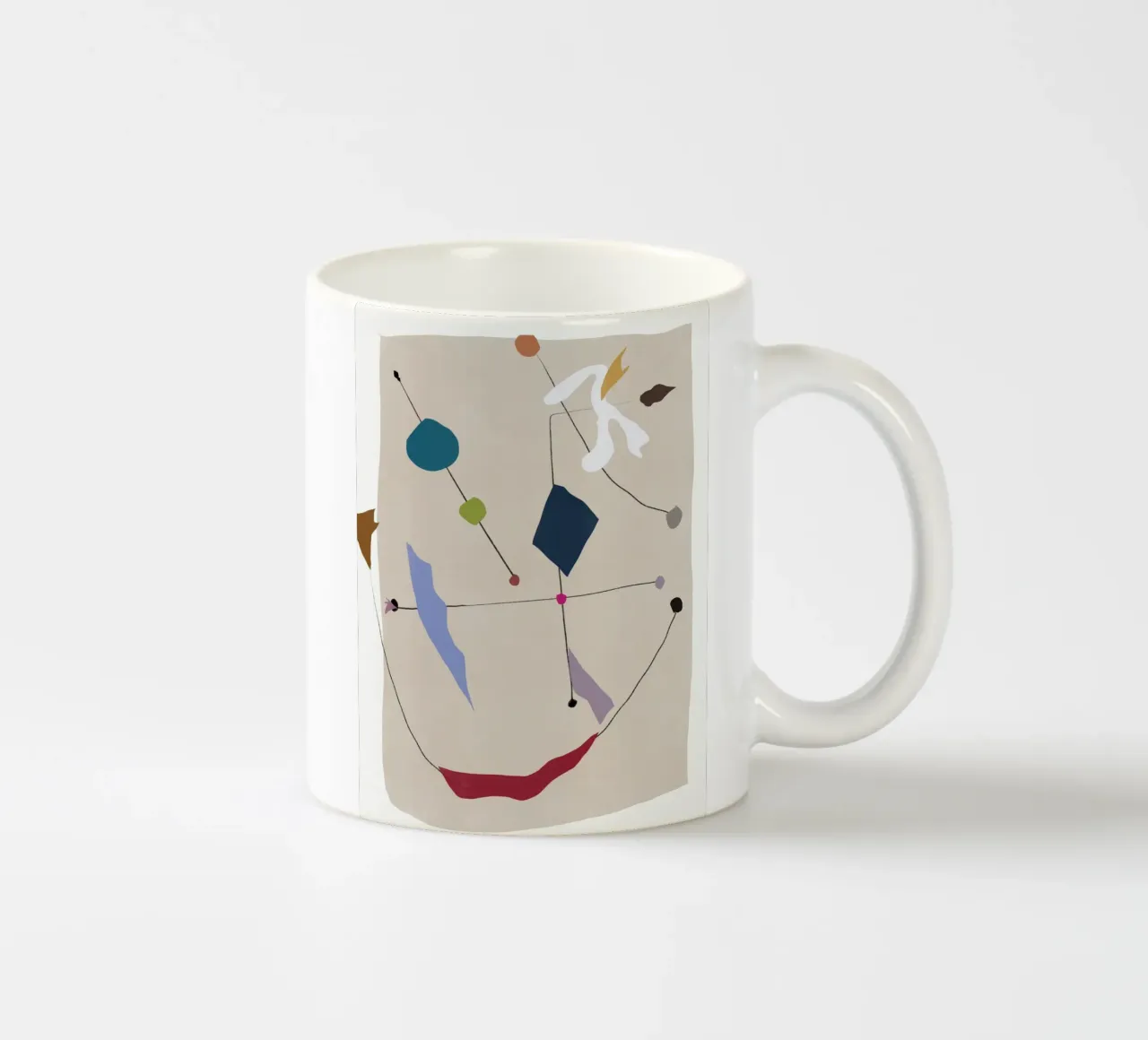 Zusammenhängende Formen Keramik Tasse von Little Dean