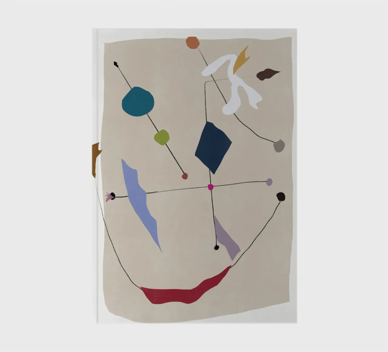 Interconnected shapes notebook by Little Dean