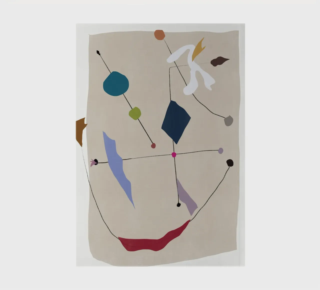 Interconnected shapes notebook by Little Dean