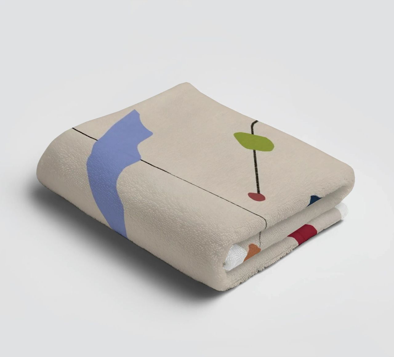 Forme interconnesse asciugamano da bagno da Little Dean
