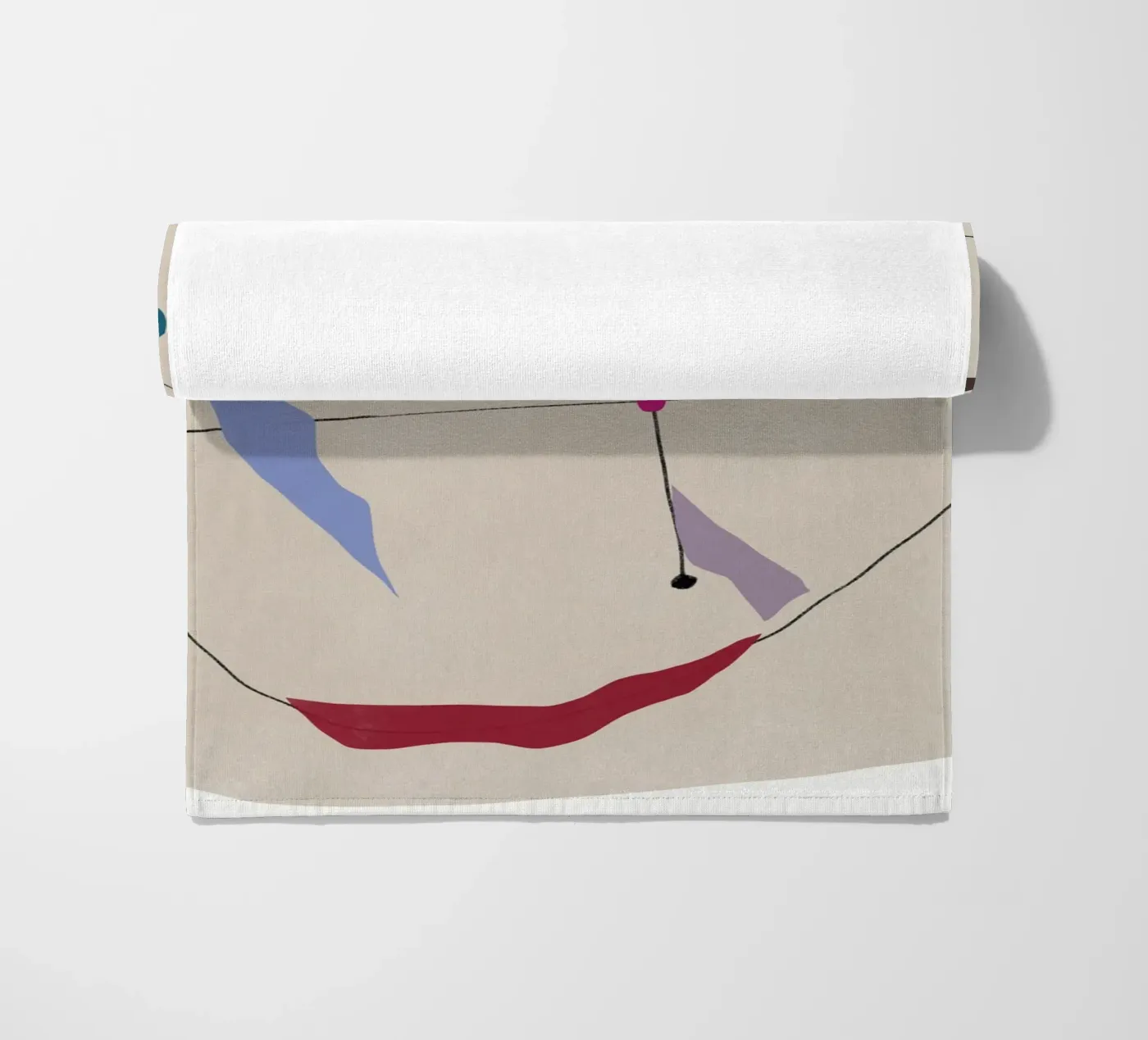 Onderling verbonden vormen strandhanddoek van Little Dean