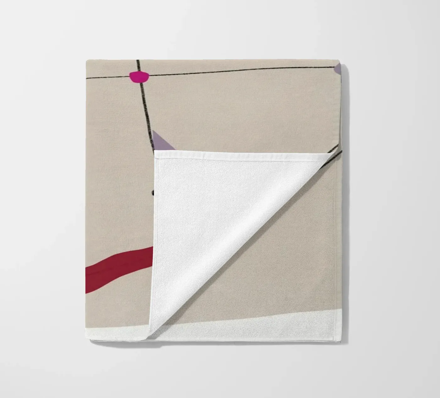 Onderling verbonden vormen strandhanddoek van Little Dean