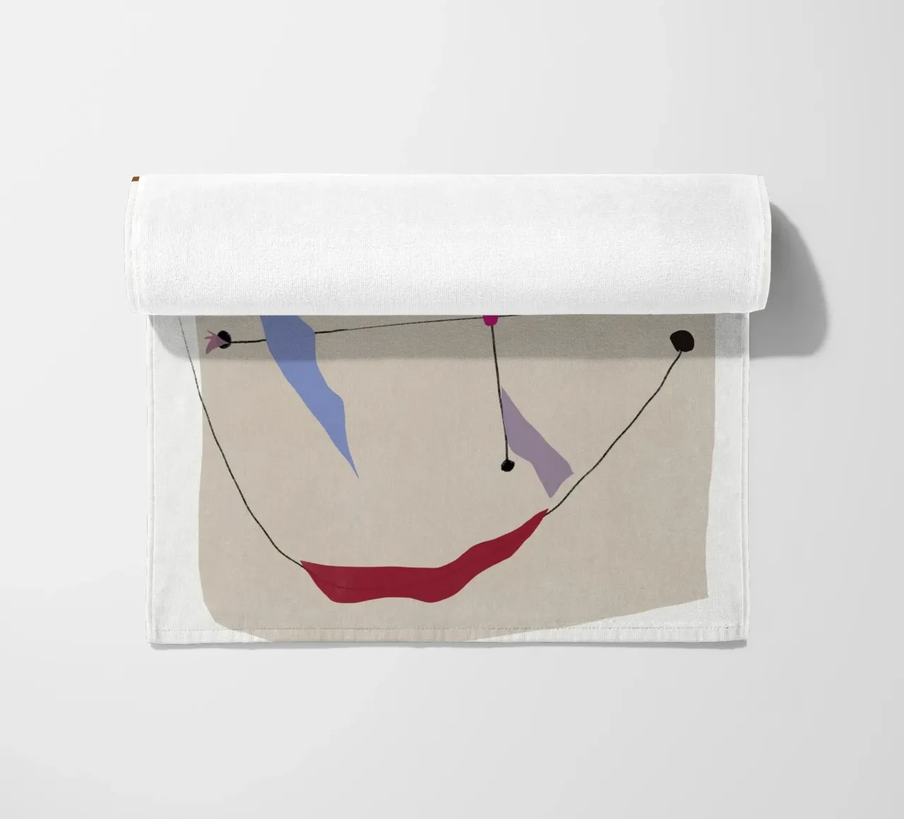 Onderling verbonden vormen strandhanddoek van Little Dean