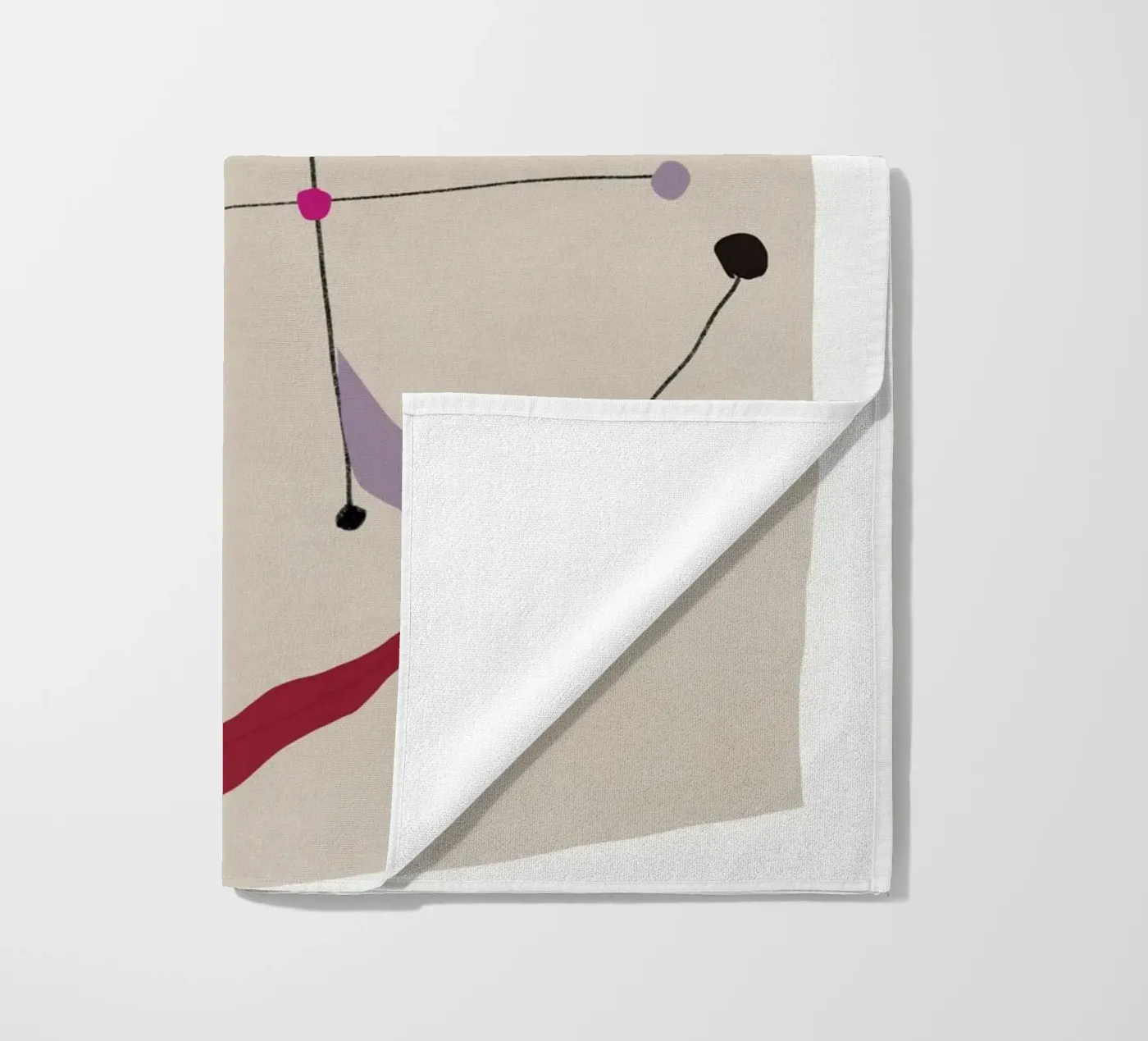 Onderling verbonden vormen strandhanddoek van Little Dean