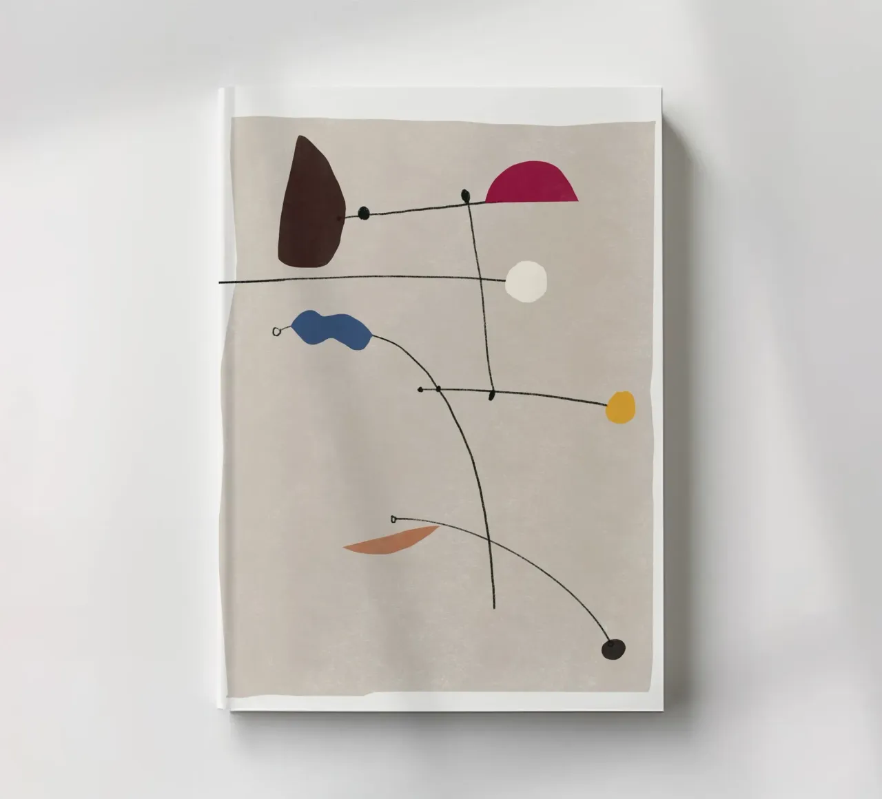 Interconnected shapes 02 notebook by Little Dean