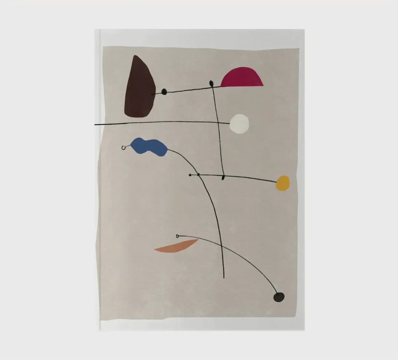 Interconnected shapes 02 notebook by Little Dean