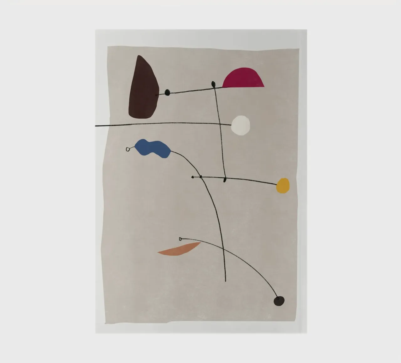 Interconnected shapes 02 notebook by Little Dean