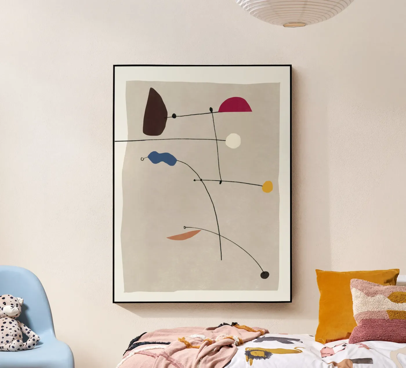 Onderling verbonden vormen 02 acryl van Little Dean