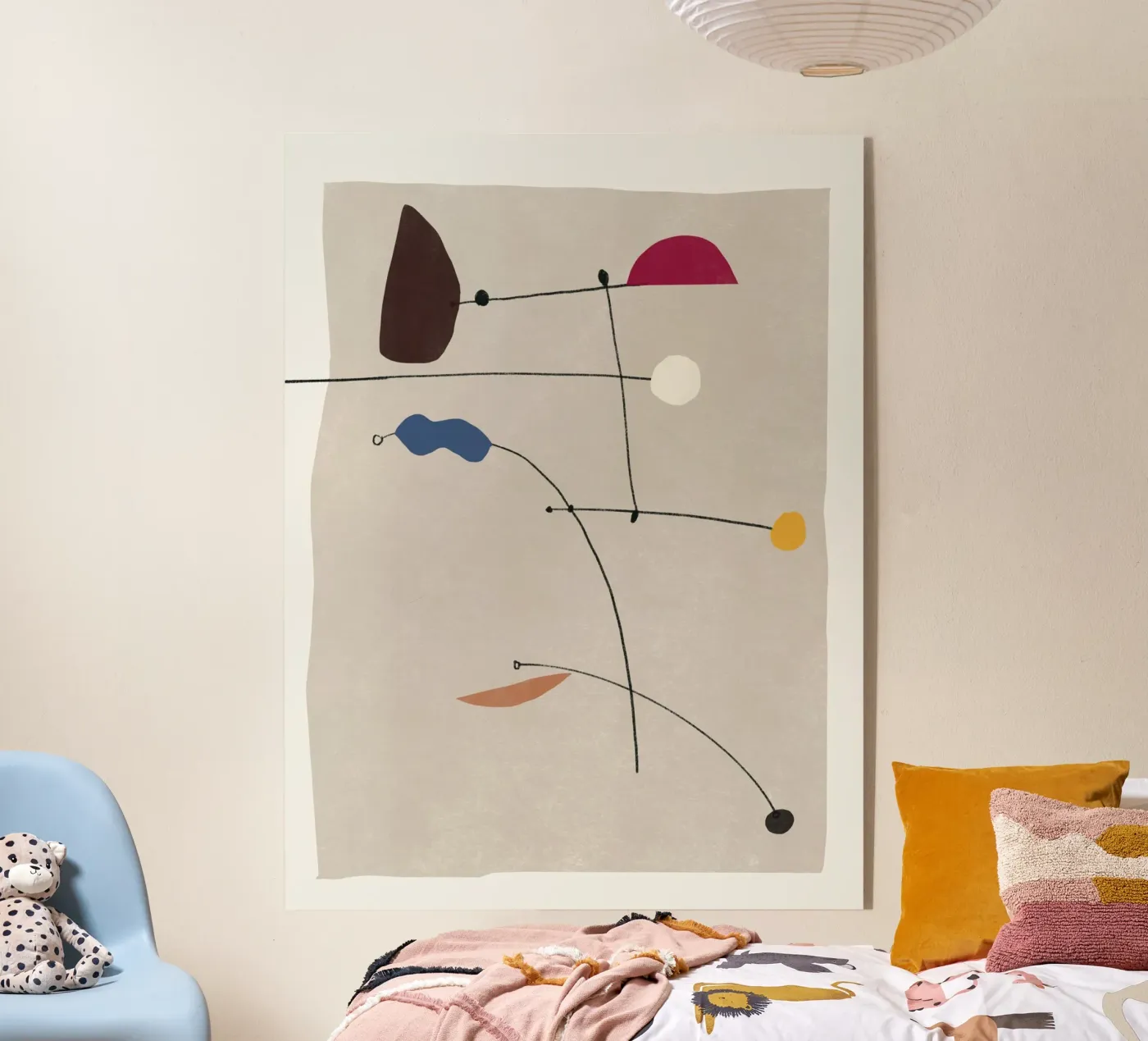 Onderling verbonden vormen 02 acryl van Little Dean